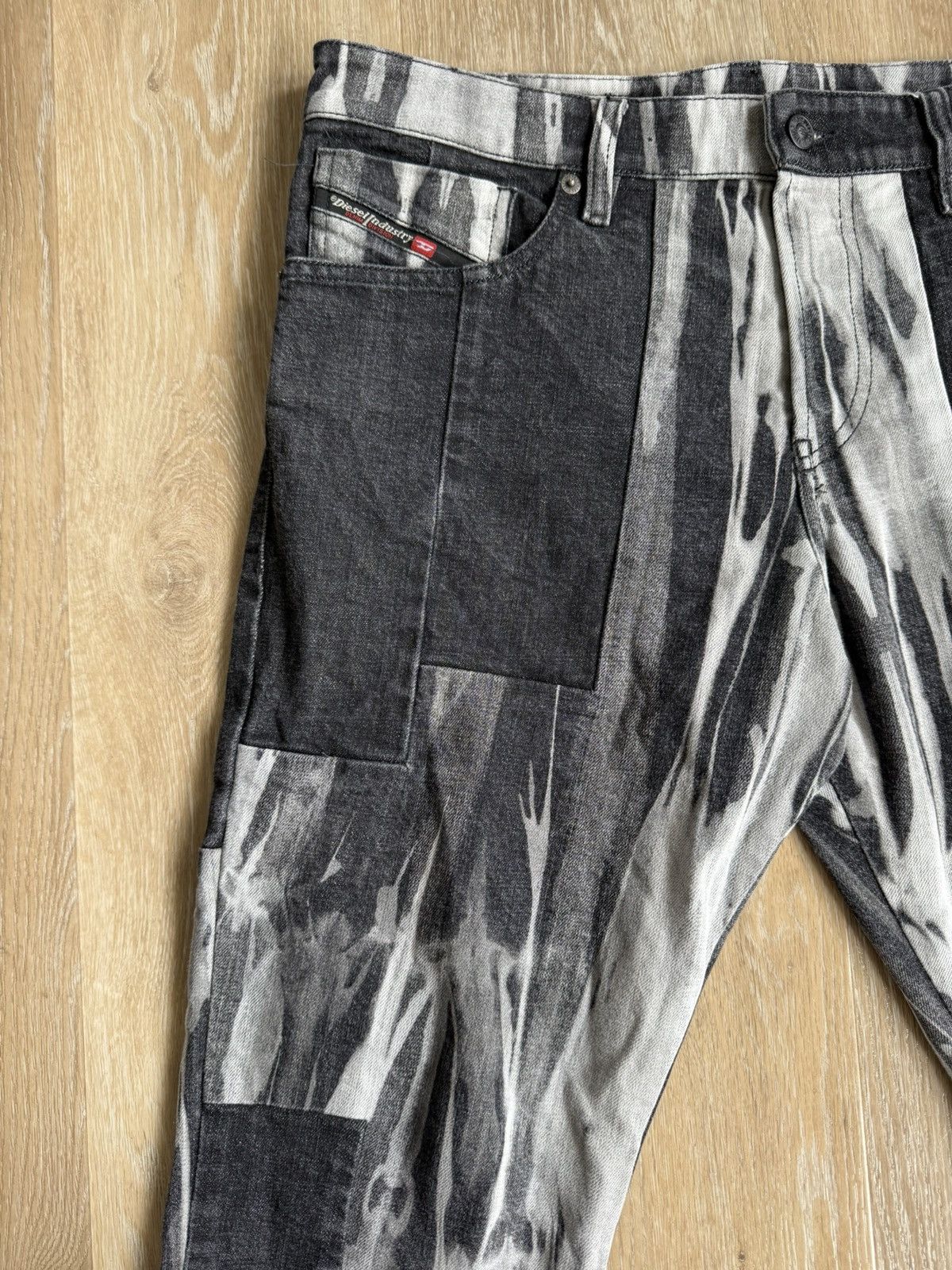 Diesel × Vintage Black Vintage Diesel Denim Jeans Skeleton Bleach Size US 32 / EU 48 - 5 Thumbnail
