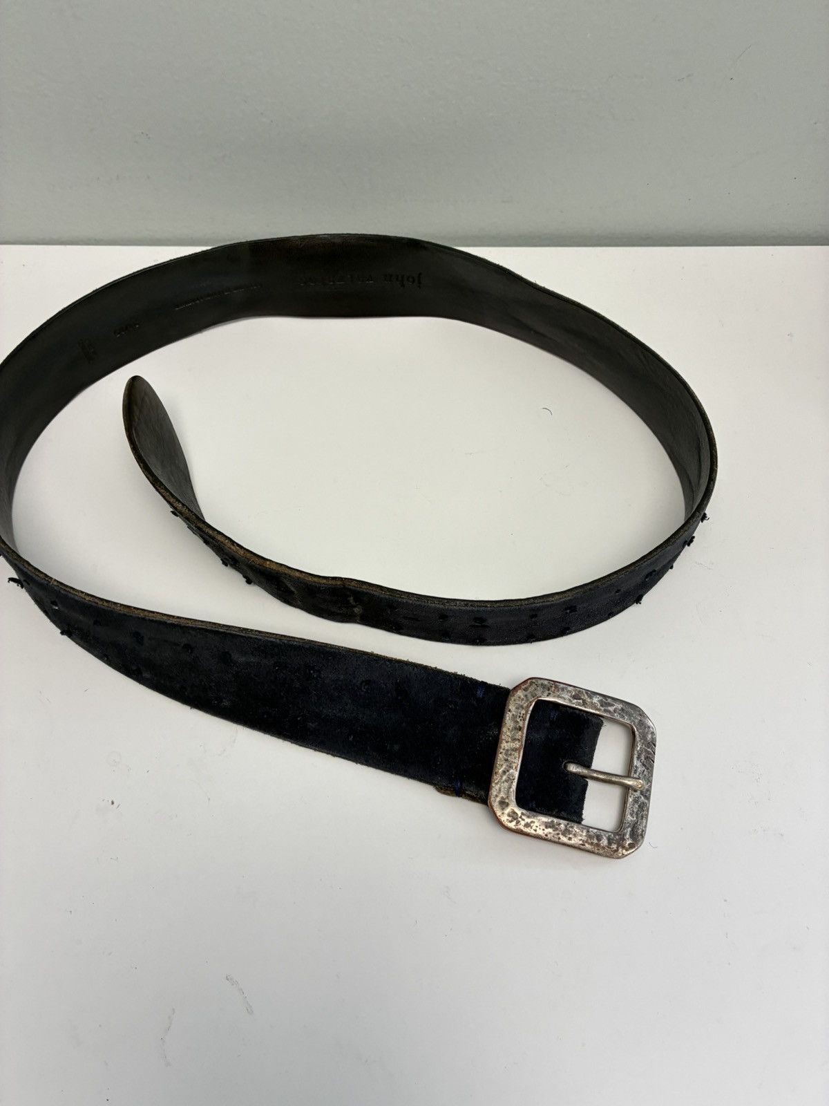 John Varvatos Suede Knotted Belt 34 Size 34 - 5 Thumbnail