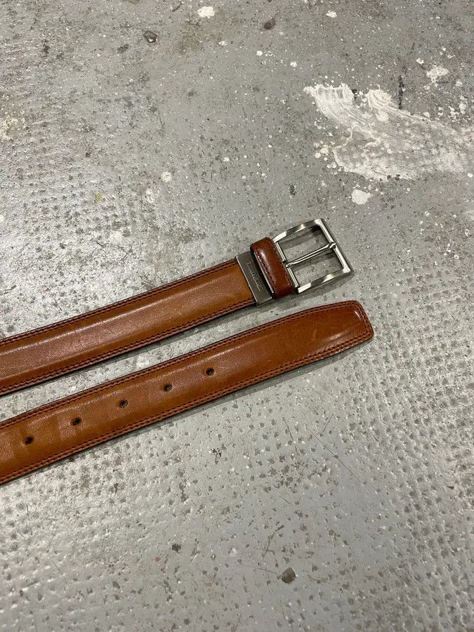 Balenciaga 2000s Balenciaga Italian Brown Leather Belt Size ONE SIZE - 5 Thumbnail