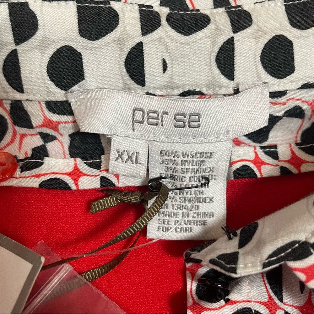 James Perse NWT New $365 Per Se Red Sweater with Removable Collar Size Size XXL / US 16-18 / IT 52-54 - 4 Thumbnail