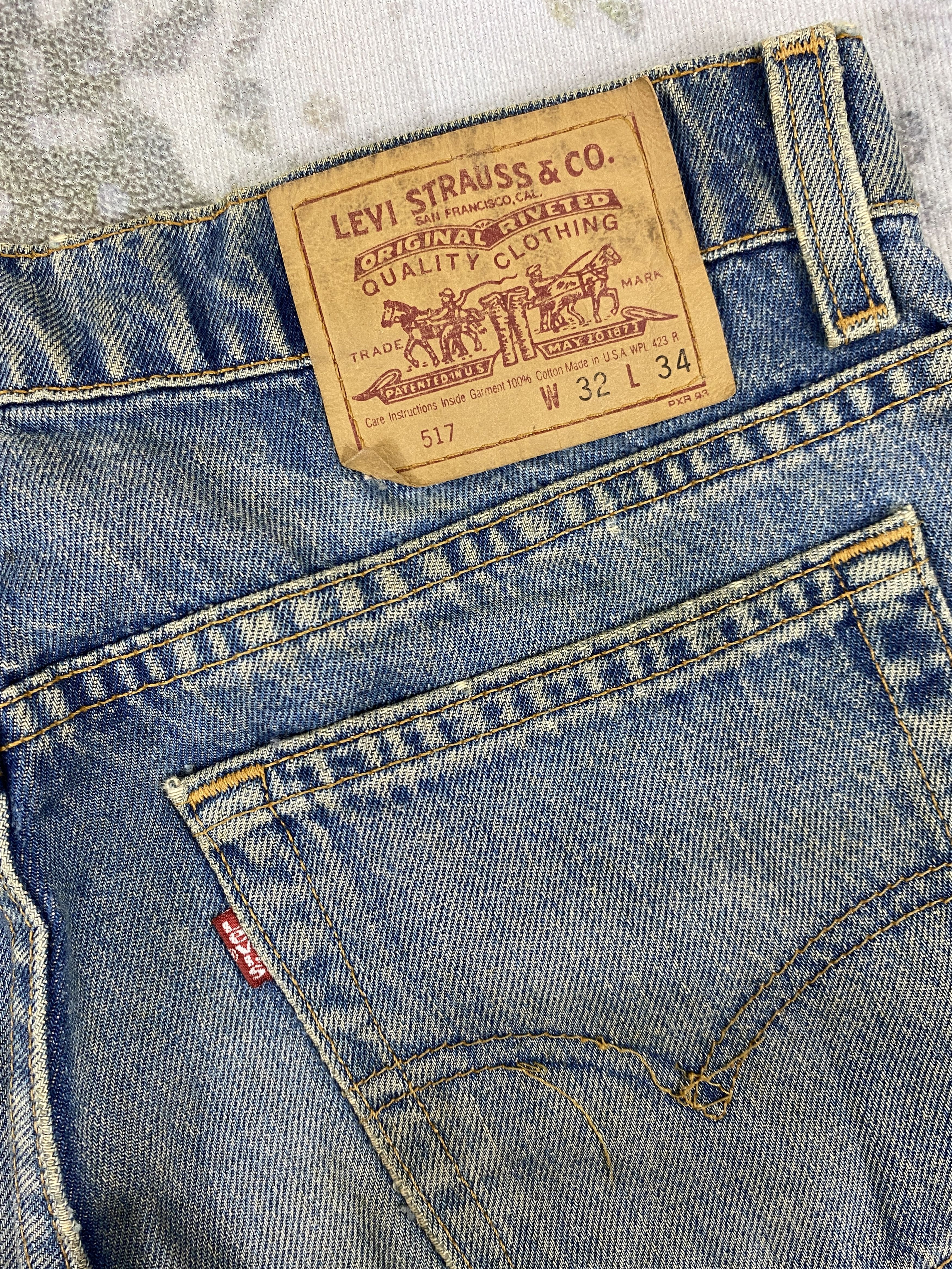 Levi's Distressed Vintage Levi's 517 Flare Jeans 31x32.5-JN3451 Size US 31 - 11 Thumbnail