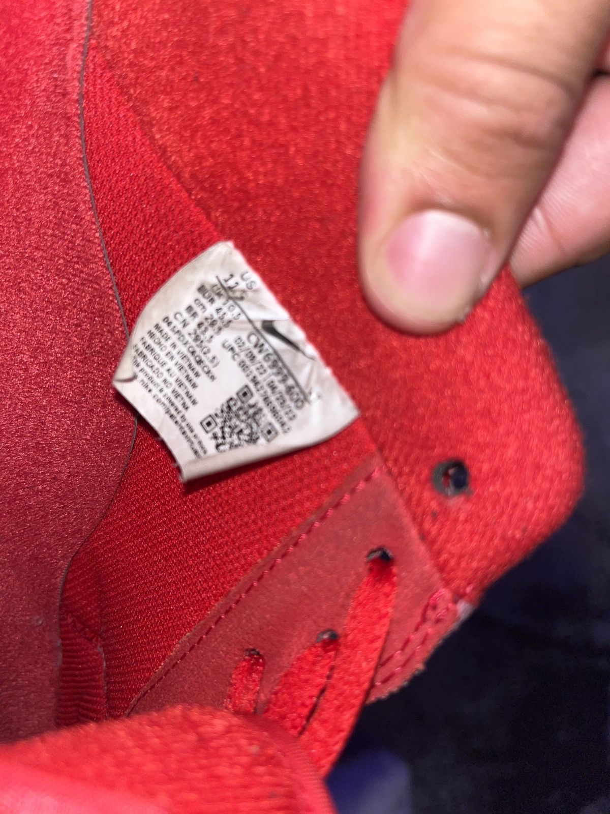 Nike Air force triple red Size US 11.5 / EU 44-45 - 3 Thumbnail
