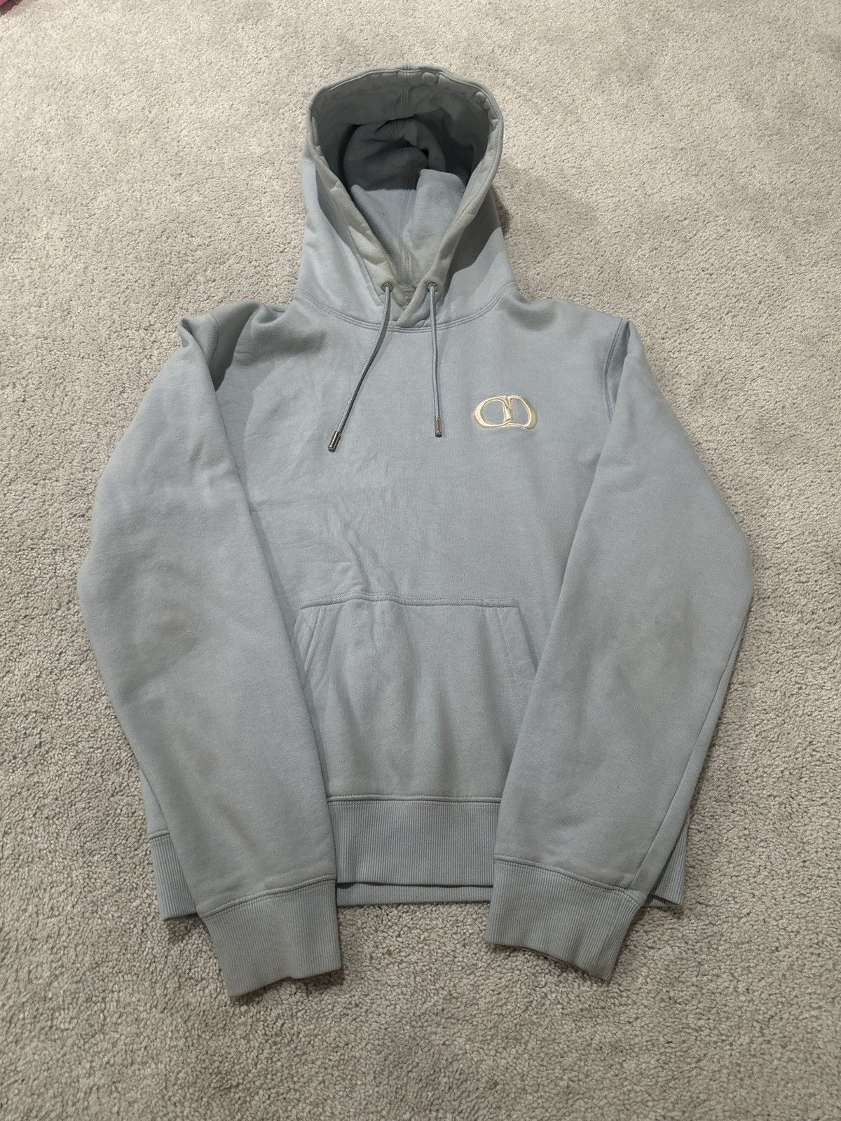 Dior Dior CD Logo Light Blue Hoodie Size US S / EU 44-46 / 1 - 1 Thumbnail
