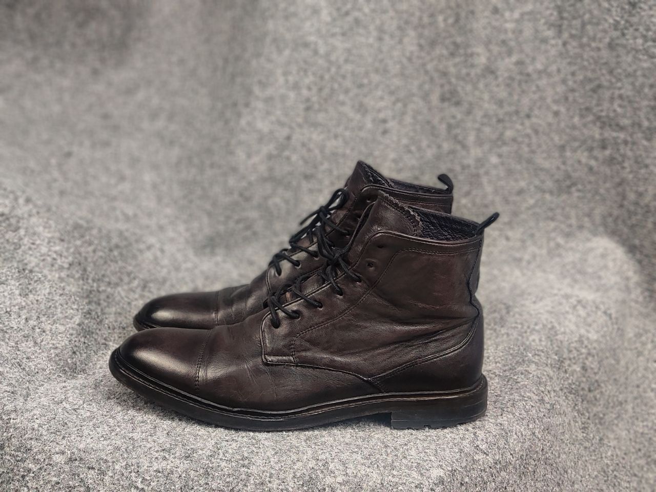 Oliver Sweeney Oliver Sweeney Dark Brown Calf Leather Derby Combat Boots Size US 10.5 / EU 43-44 - 6 Thumbnail
