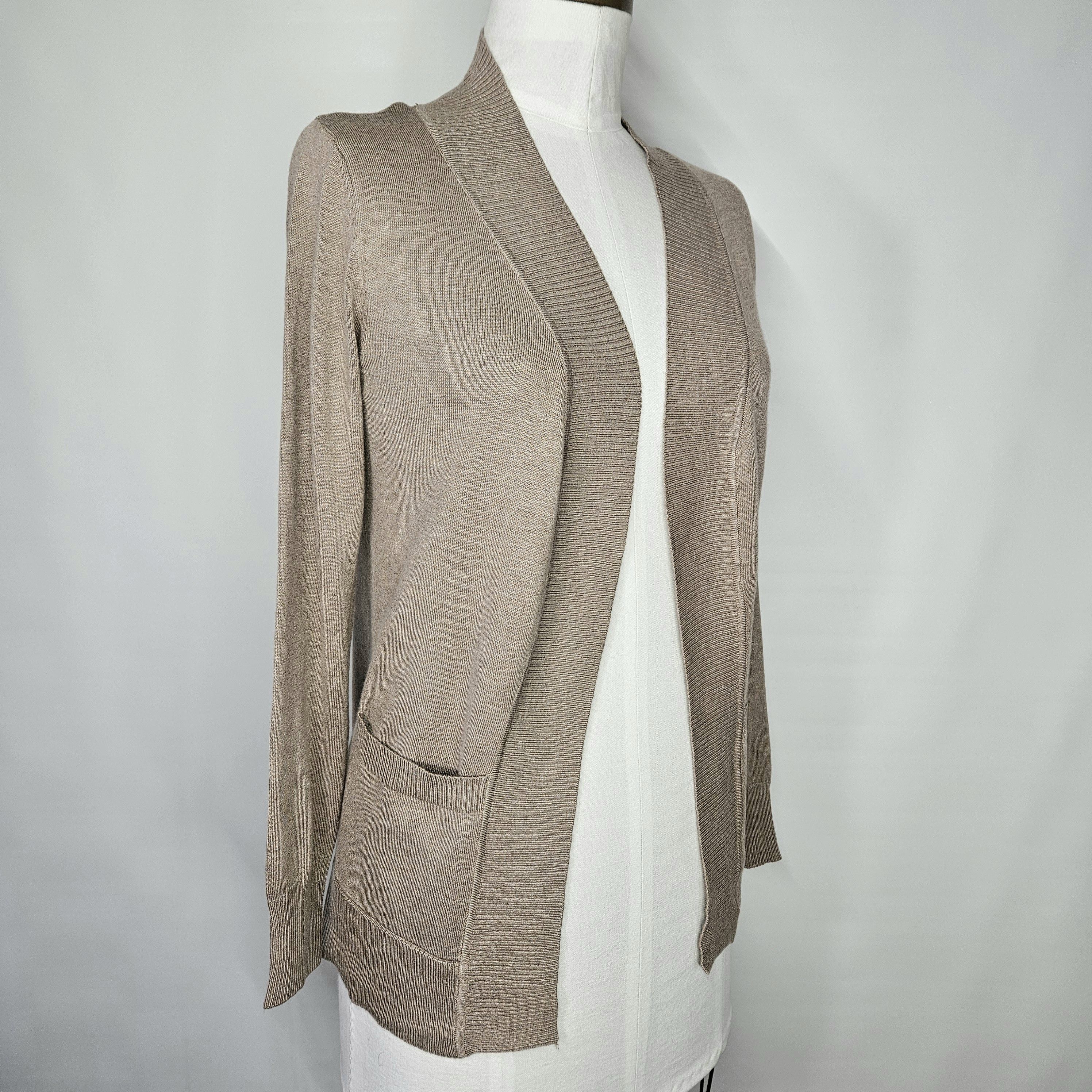 Other Cielo Size S/M Cardigan Camel Beige Taupe Open Front Sweater Size M / US 6-8 / IT 42-44 - 5 Thumbnail