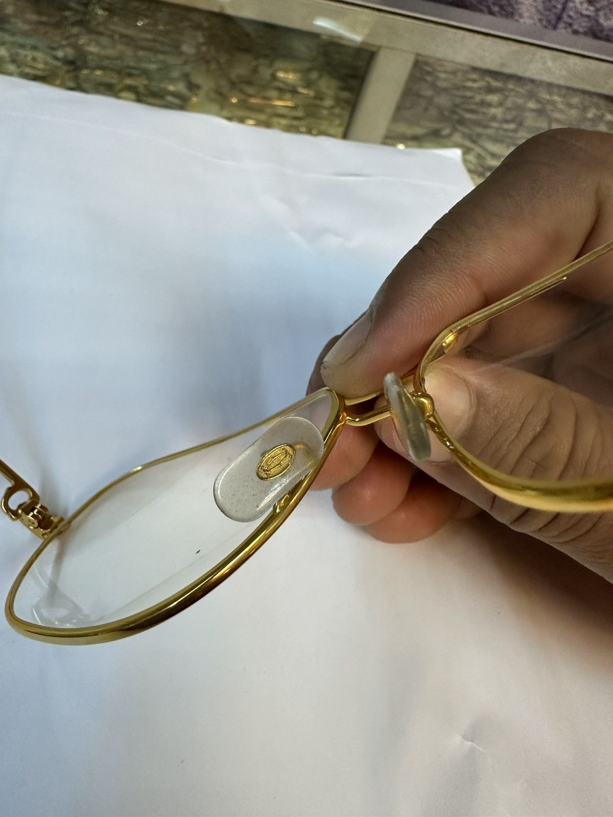 Cartier NOS 80’s Cartier GOLD Vintage Sunglasses 62 ⏹️ 14 Size ONE SIZE - 10 Thumbnail