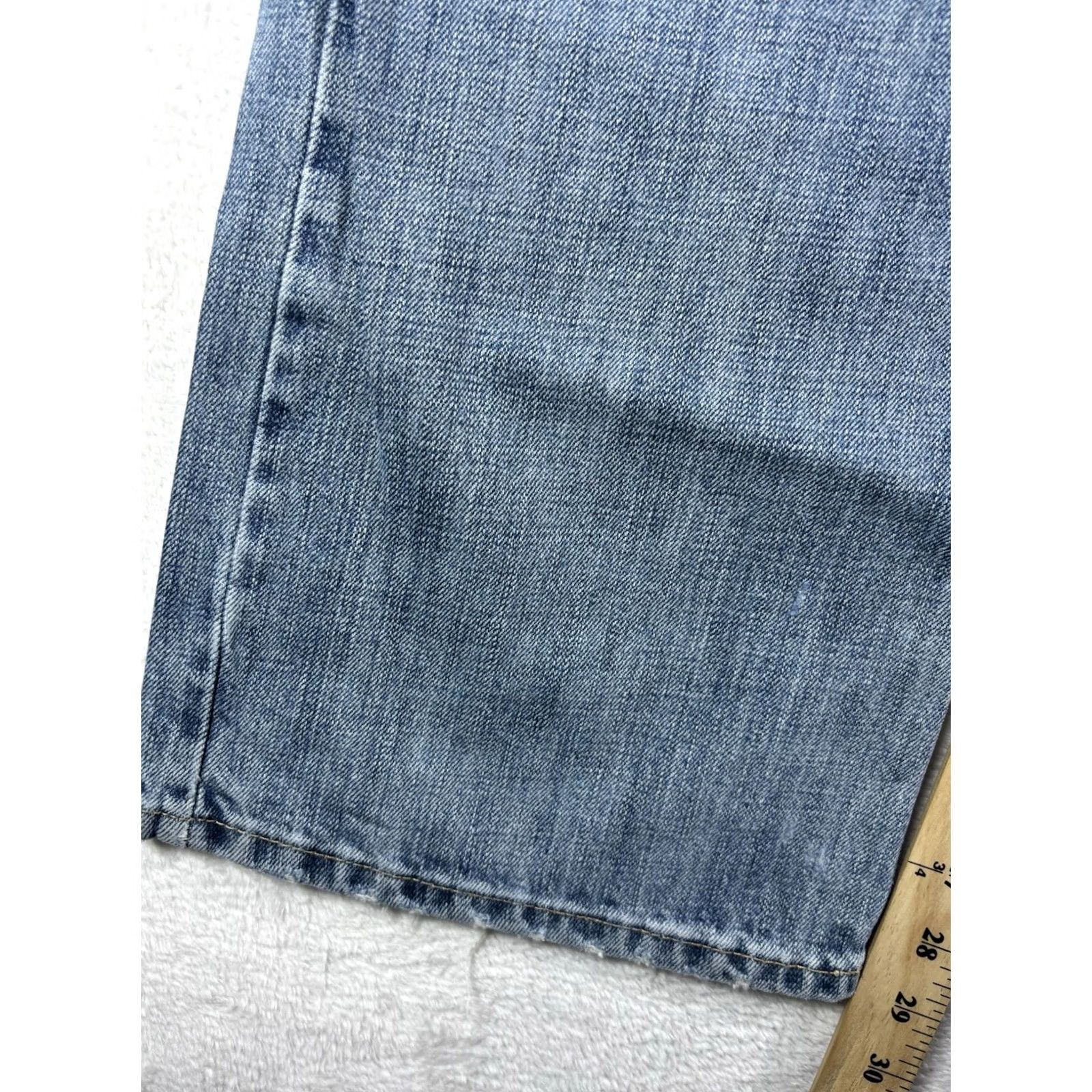 Ariat Ariat M4 Jeans Men's 38x30 Distressed Bootcut Denim Blue 5-Pocket Western Work Jeans Men's Regular Size 38 Size US 38 / EU 54 - 4 Thumbnail