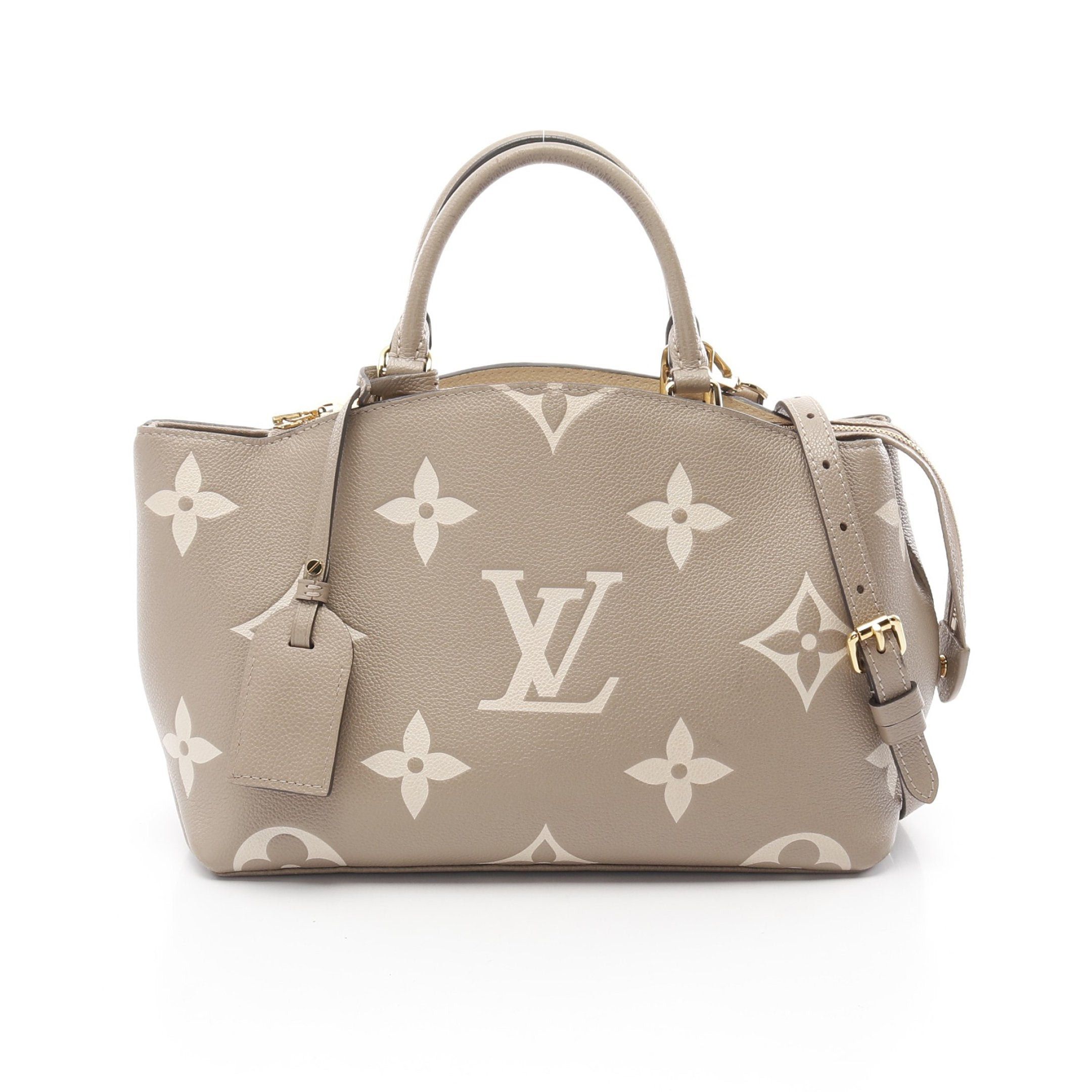 Louis Vuitton Louis Vuitton Petit Pare Pm Monogram Empreinte Tourterelle Claim Handbag Leather Gray Beige Size ONE SIZE - 1 Thumbnail