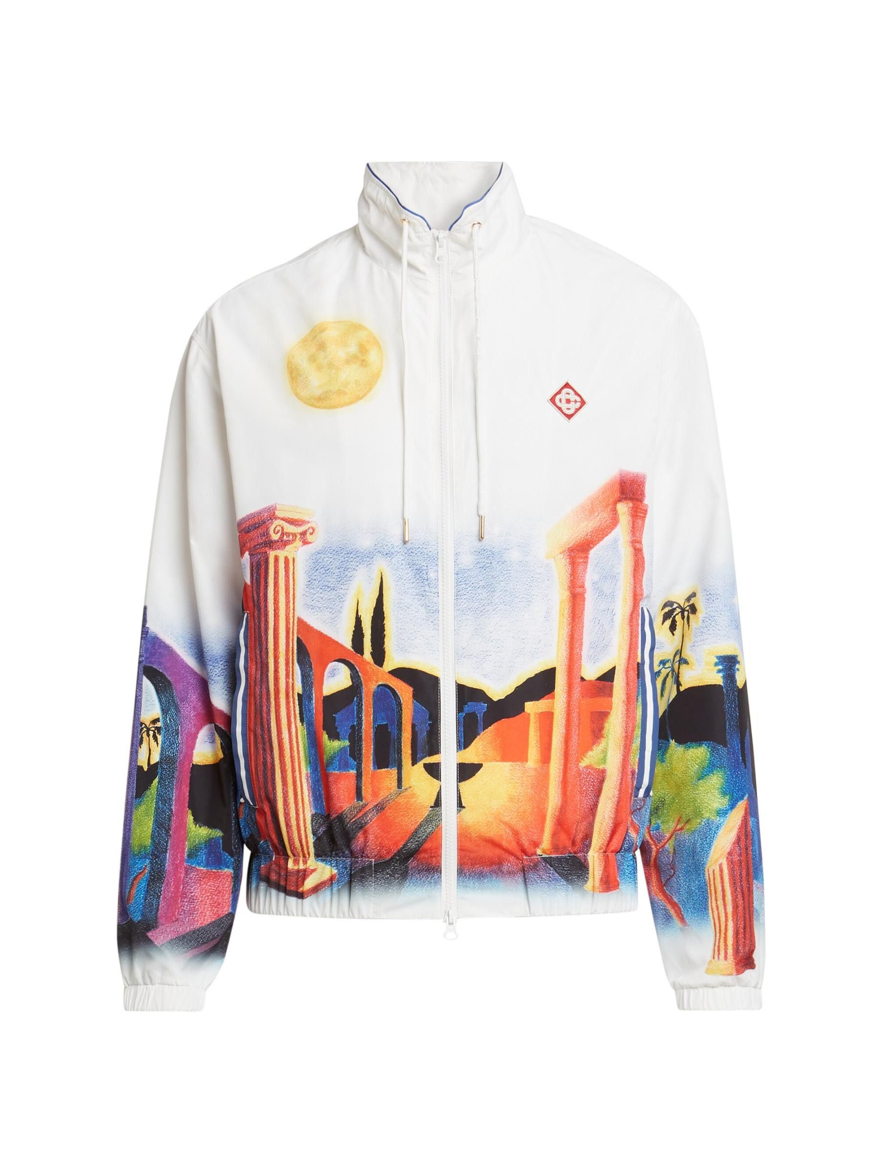 Casablanca os11x0725 Printed Windbreaker Jacket in Multicolor Size US L / EU 52-54 / 3 - 1 Thumbnail