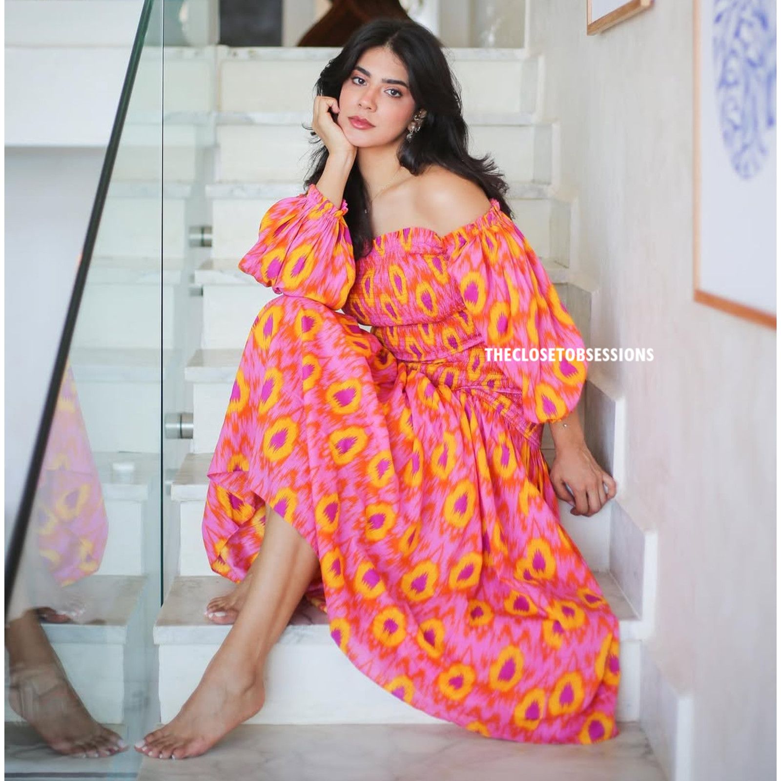 Zara ZARA BLOGGER FAVE!!! Long Dress with Balloon Sleeves NWT Size M / US 6-8 / IT 42-44 - 2 Thumbnail