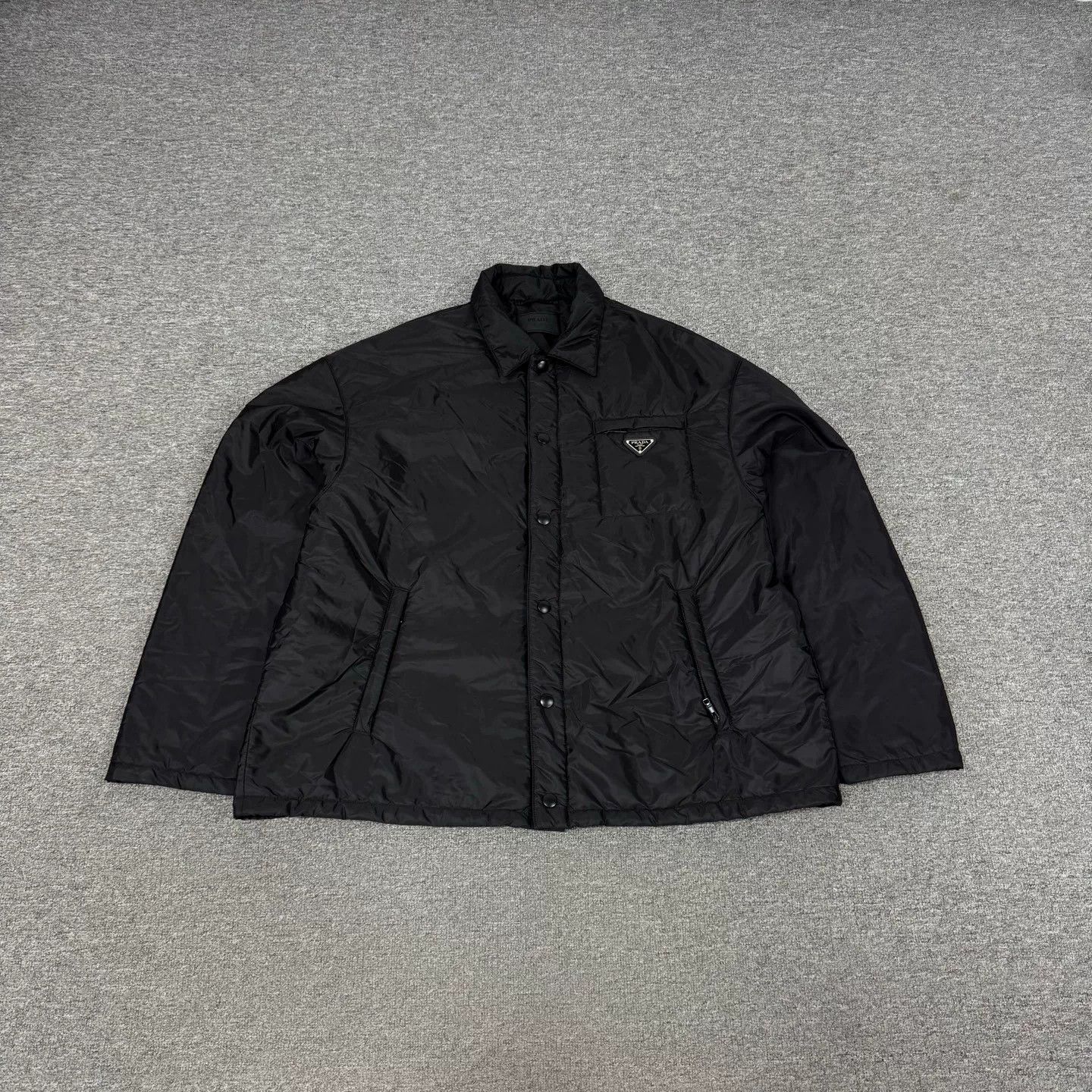 Prada Prada Triangle Logo Recycled Nylon Puffer Jacket Size US XXL / EU 58 / 5 - 1 Thumbnail