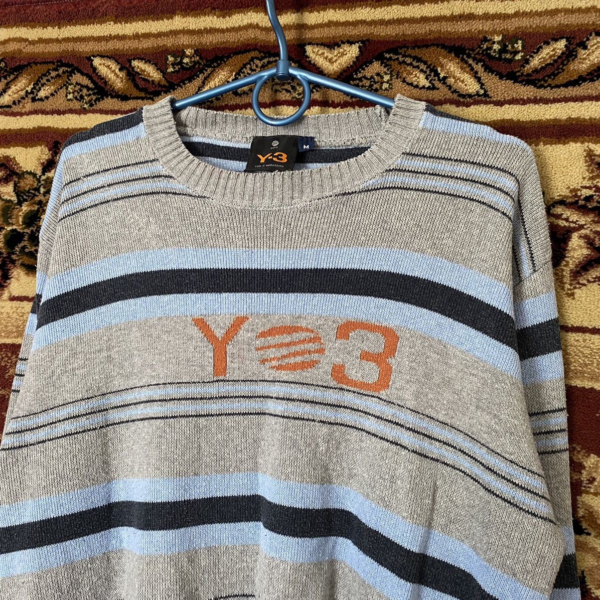 Yohji Yamamoto Y-3 YOHJI YAMAMOTO SWEATER ARCHIVE BIG LOGO STRIPPED Size US M / EU 48-50 / 2 - 2 Thumbnail