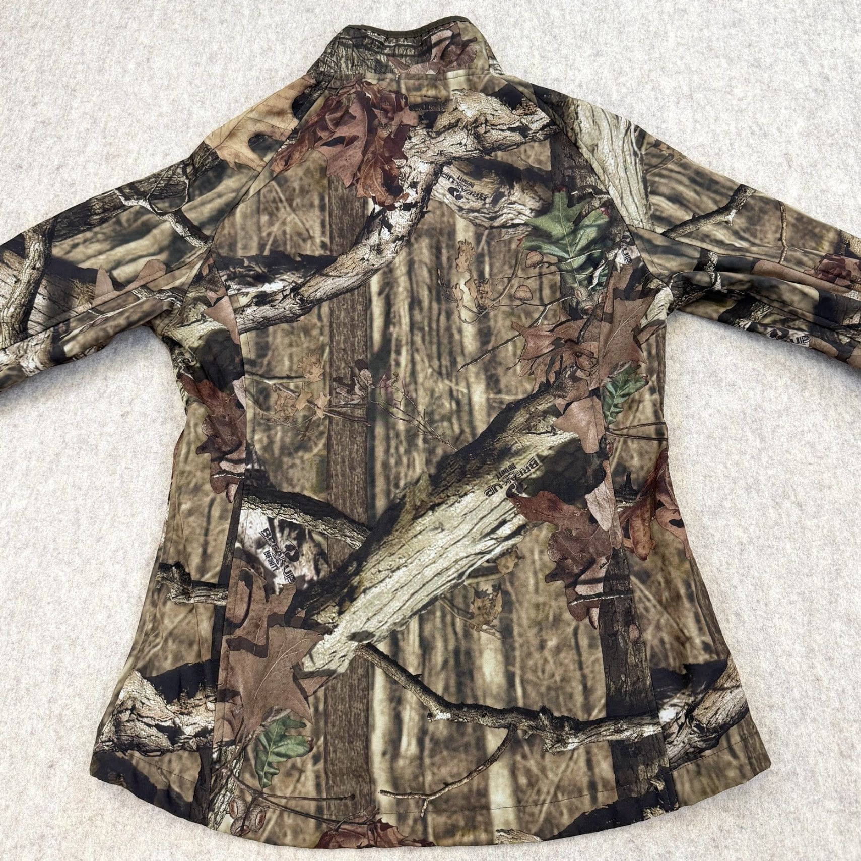 Vintage Mossy Oak Womens Jacket Camouflage Softshell Brown M Mid-Length Zip Pockets Full Zip Collared Lined Outdoor Casual Travel Mens Womens Size M / US 6-8 / IT 42-44 - 7 Thumbnail