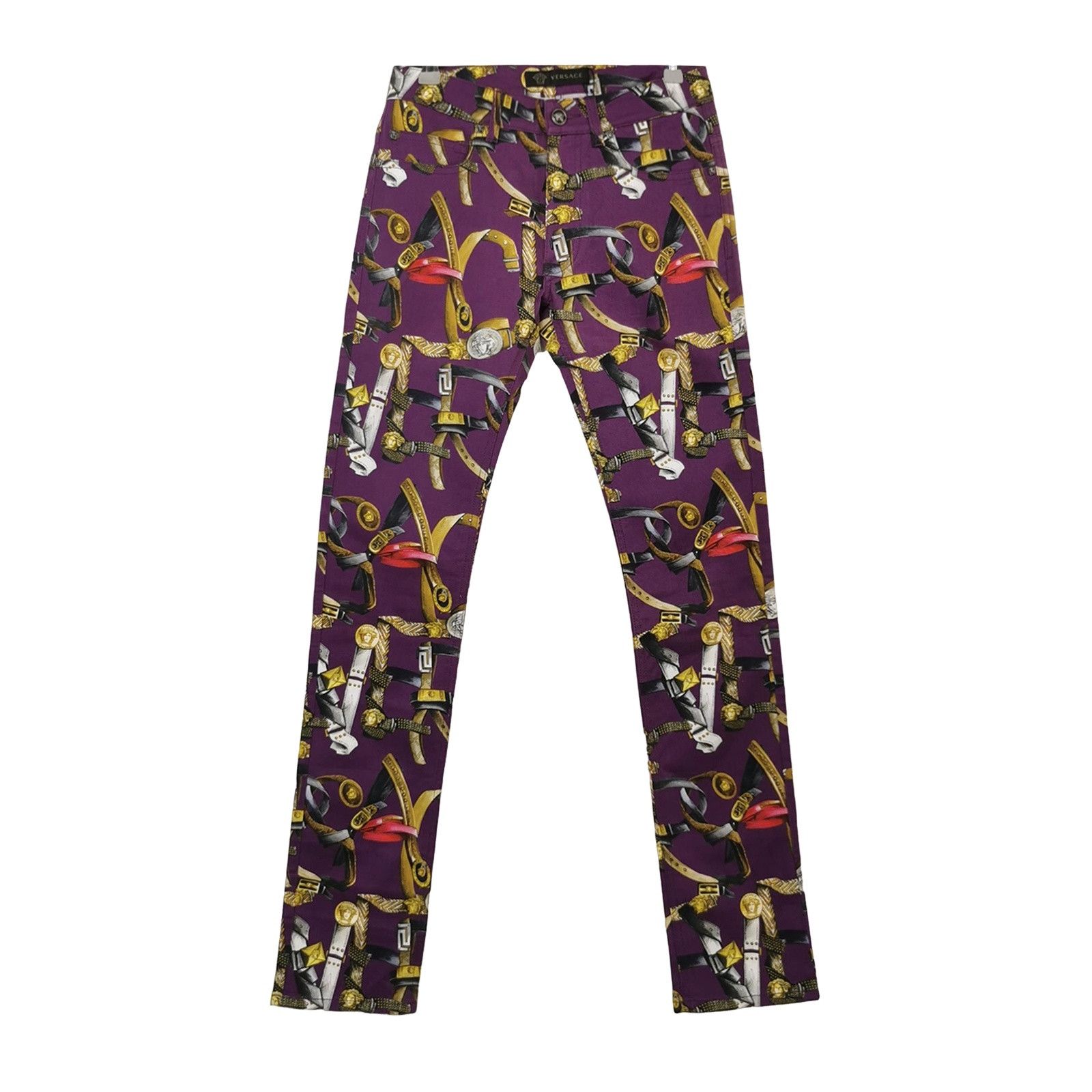 Versace Versace Harness Print Denim Jeans Size 29 Size US 29 - 1 Thumbnail