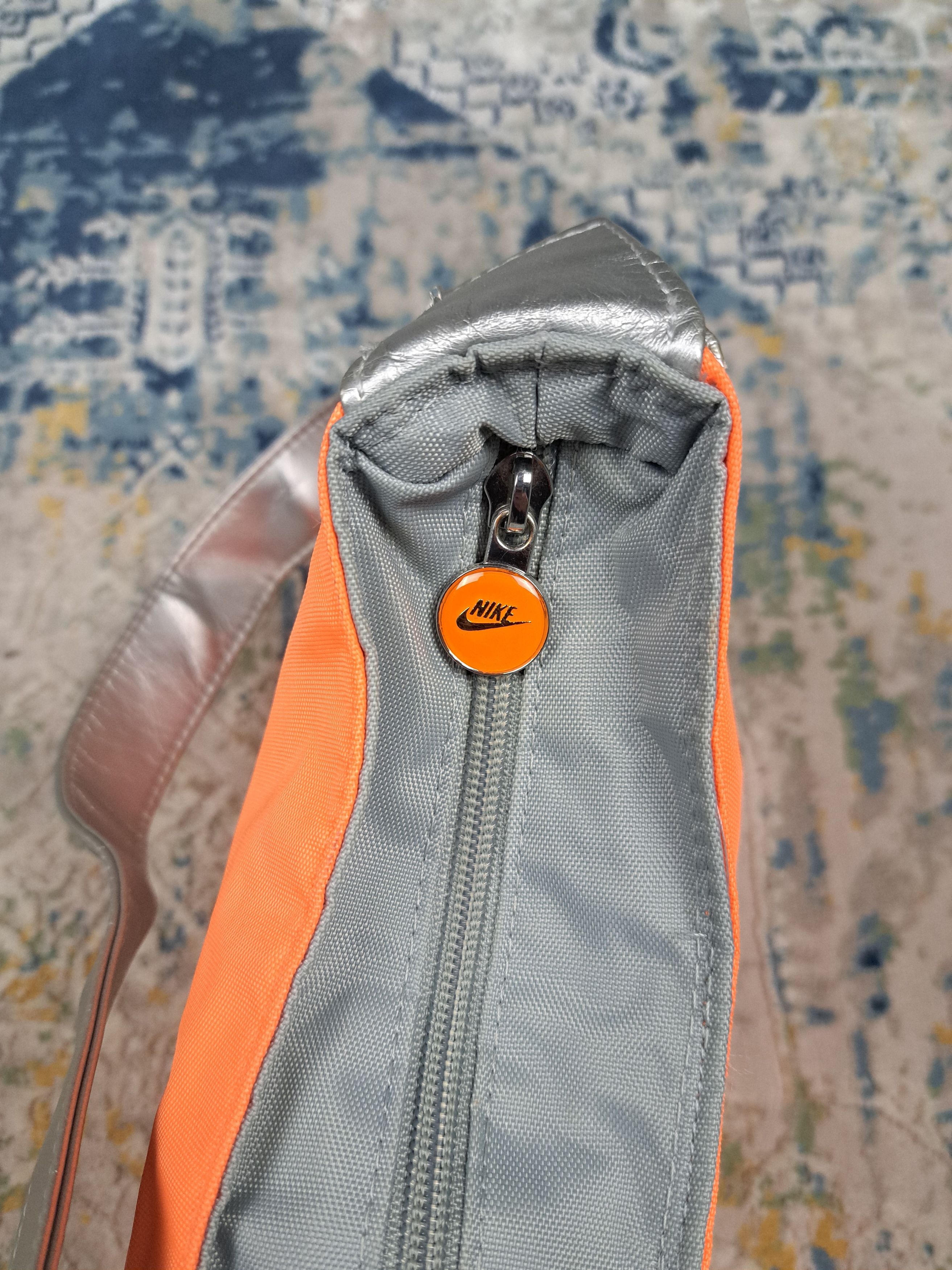 Nike Vintage y2k Neon Orange Silver Nike Baguette Bag Retro Size ONE SIZE - 5 Thumbnail