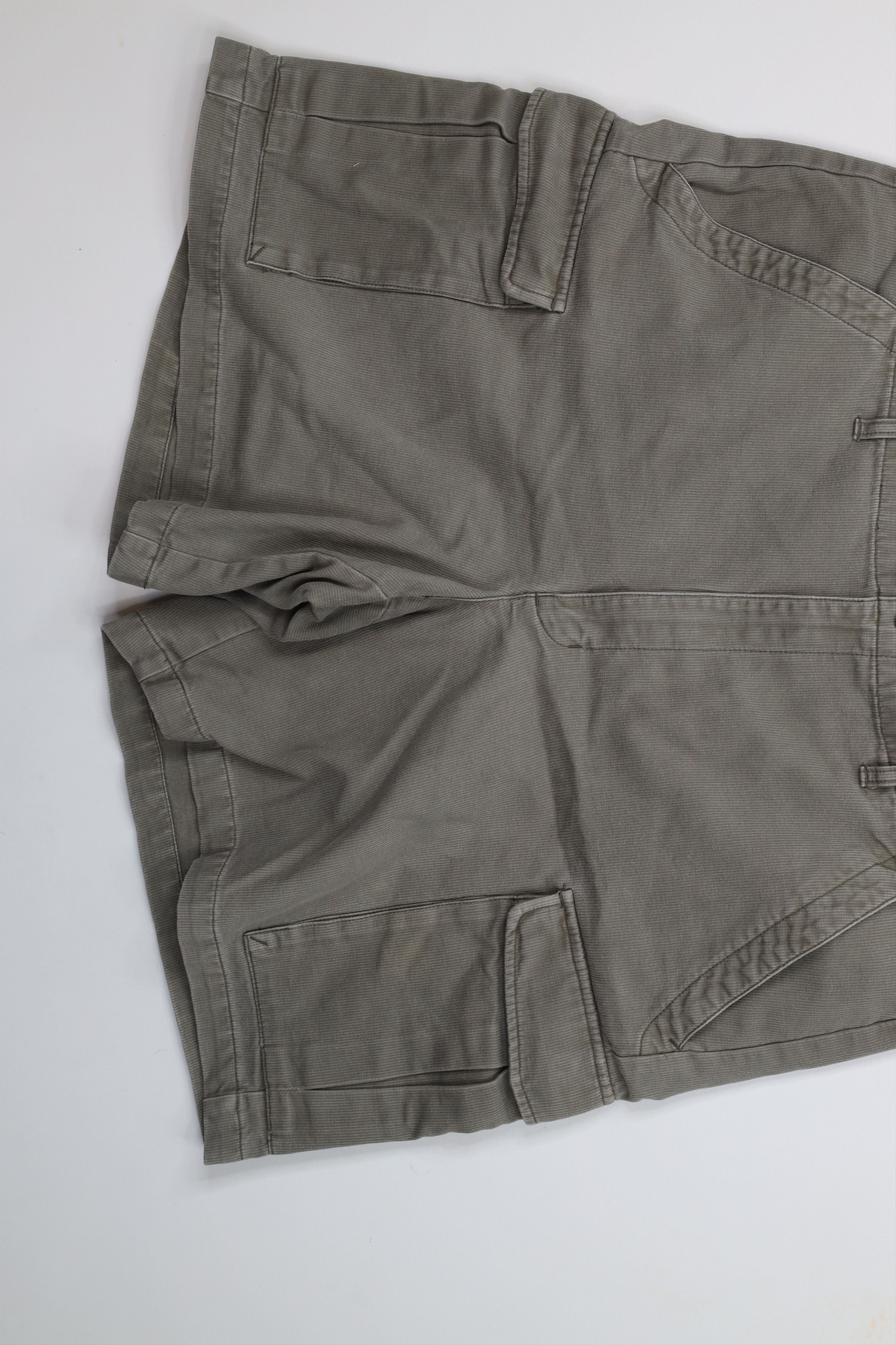 Eddie Bauer × Vintage Vintage 90s Eddie Bauer Ribbed Above Knee Cargo Shorts Green Size US 40 / EU 56 - 4 Thumbnail