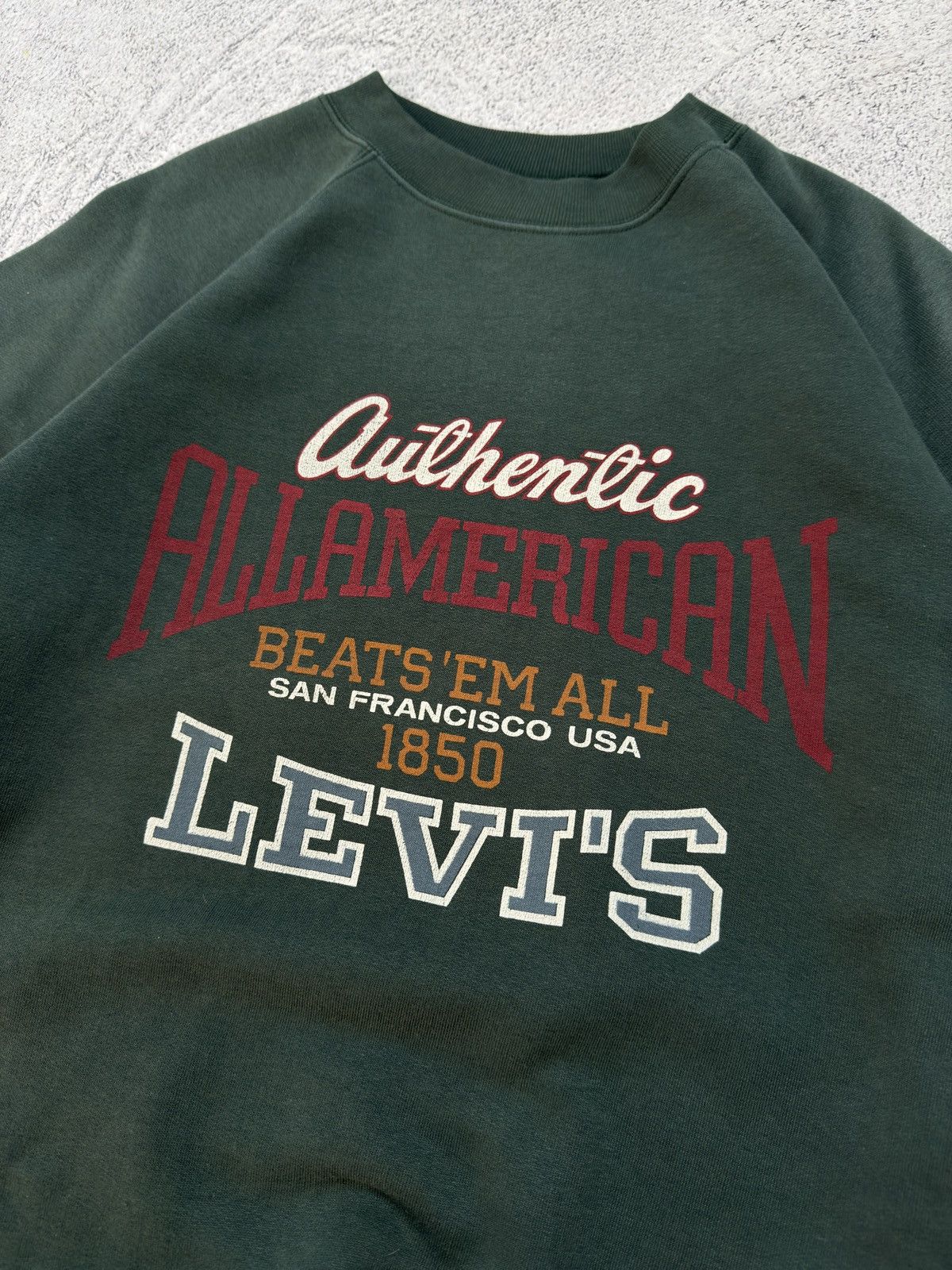 Levi's LEVI'S VINTAGE MADE IN USA SWEATSHIRT BIG LOGO 90s Size US L / EU 52-54 / 3 - 6 Thumbnail