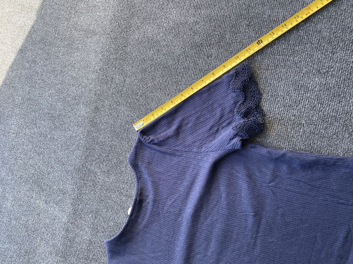 Sezane 🔥Sezane Paris Designer Luxury Blue top women s Size S / US 4 / IT 40 - 6 Thumbnail