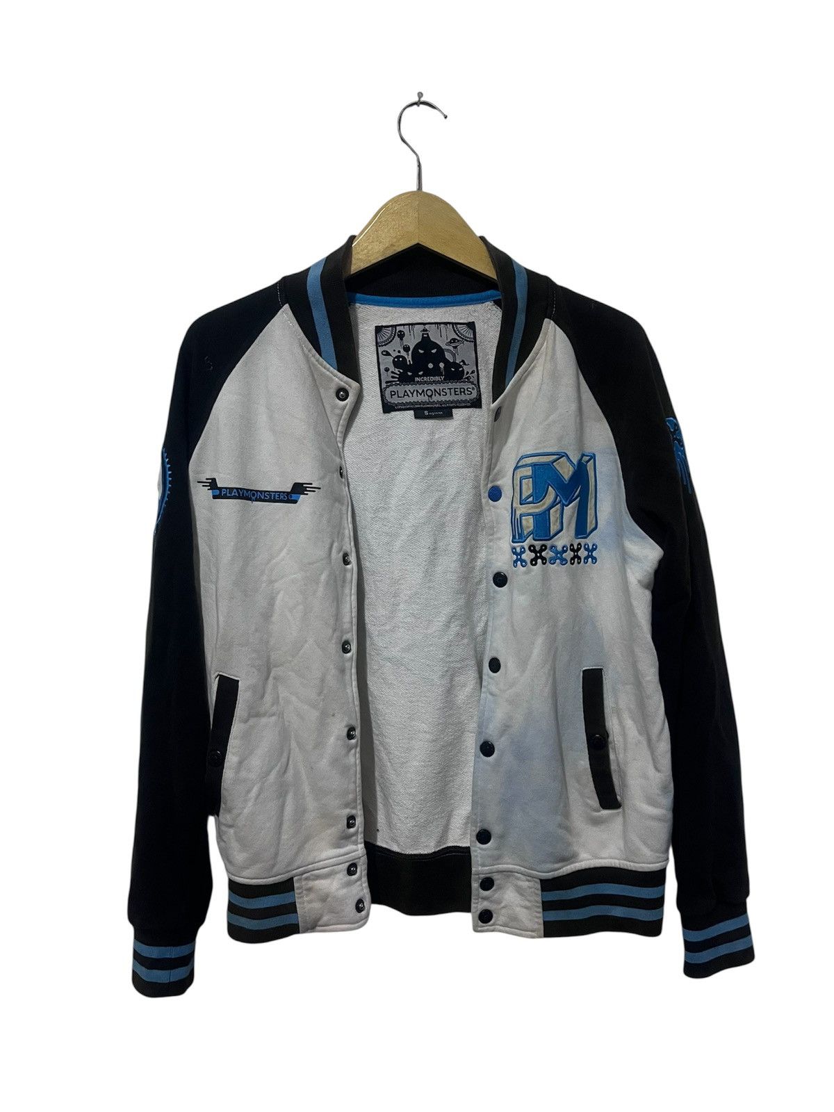 Japanese Brand Incredibly Playmonsters Varsity Jacket Streetwear Graphic Size US M / EU 48-50 / 2 - 3 Thumbnail
