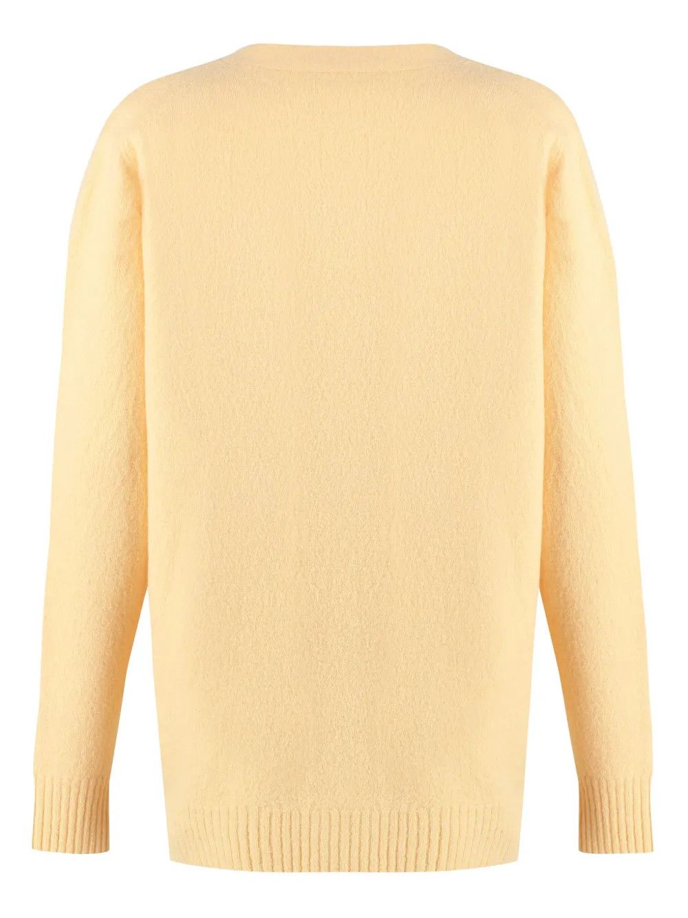 Jil Sander o1y1025 Cardigan in Pastel Yellow Size M / US 6-8 / IT 42-44 - 2 Thumbnail
