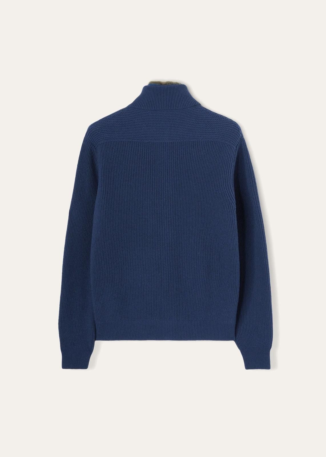 Loro Piana o1srvl11e1224 Greymouth Cashmere Bomber Jacket in Navy Blue Size US L / EU 52-54 / 3 - 2 Thumbnail