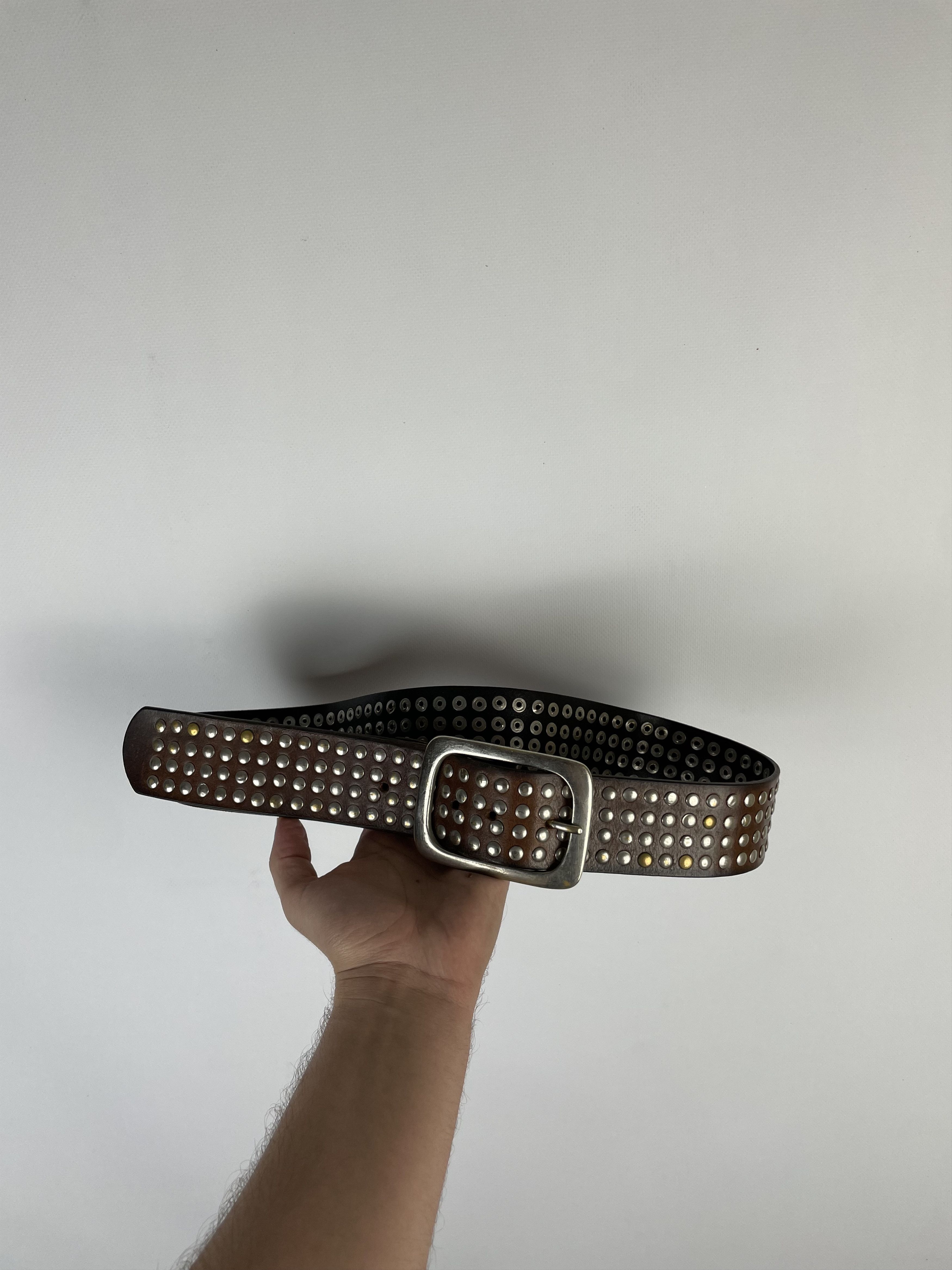 Japanese Brand × Vintage Vintage Leather belt Avant Garde Style Y2k Size ONE SIZE - 3 Thumbnail