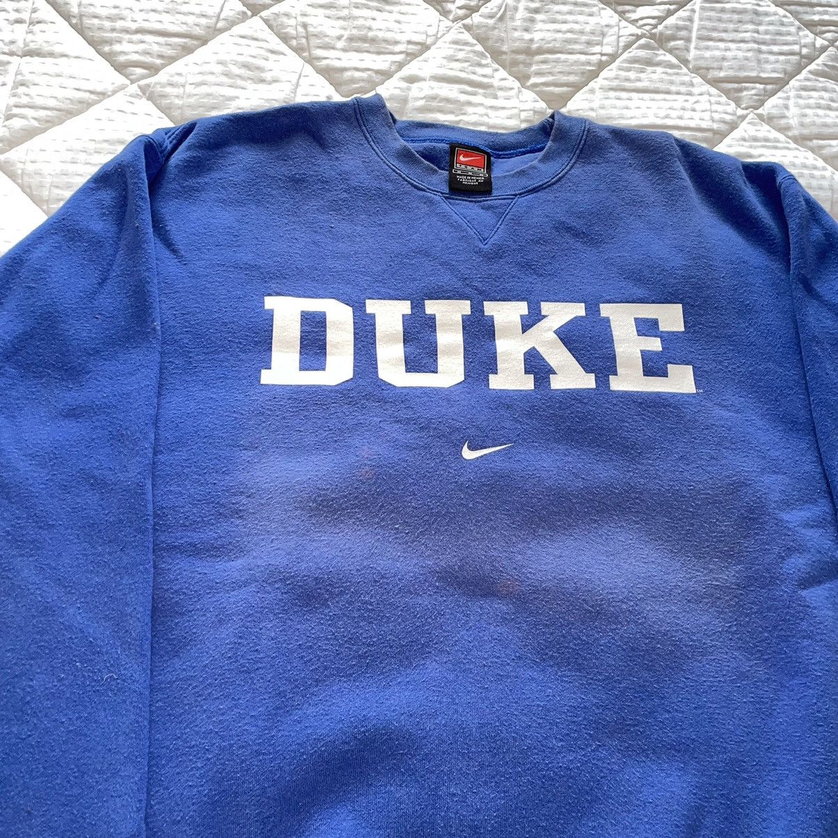 Nike Vintage Blue Duke Nike Crewneck Size US M / EU 48-50 / 2 - 3 Thumbnail