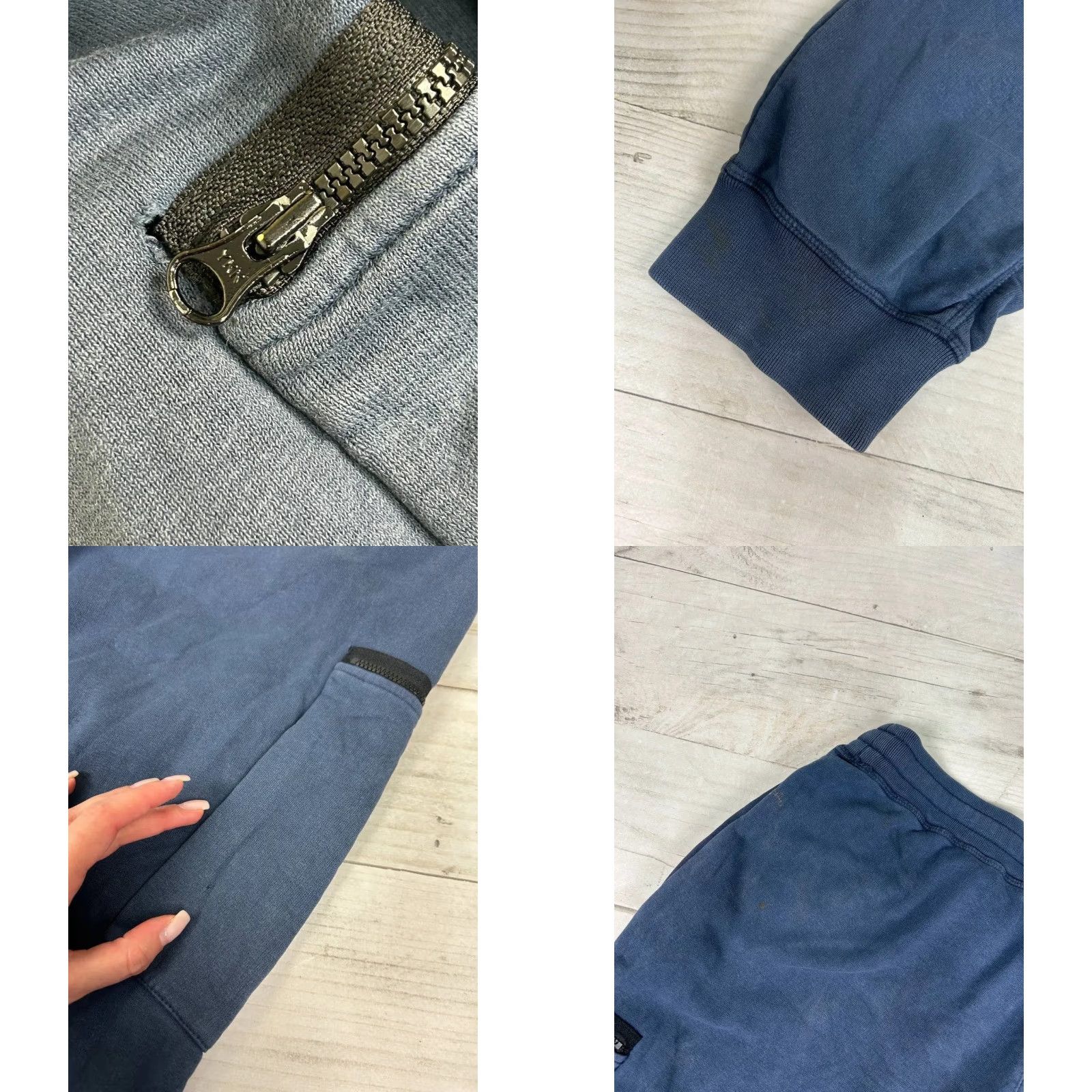 Stone Island Stone Island Navy Cargo Joggers Sweatpants Mens Size L Blue Size US 33 - 10 Thumbnail