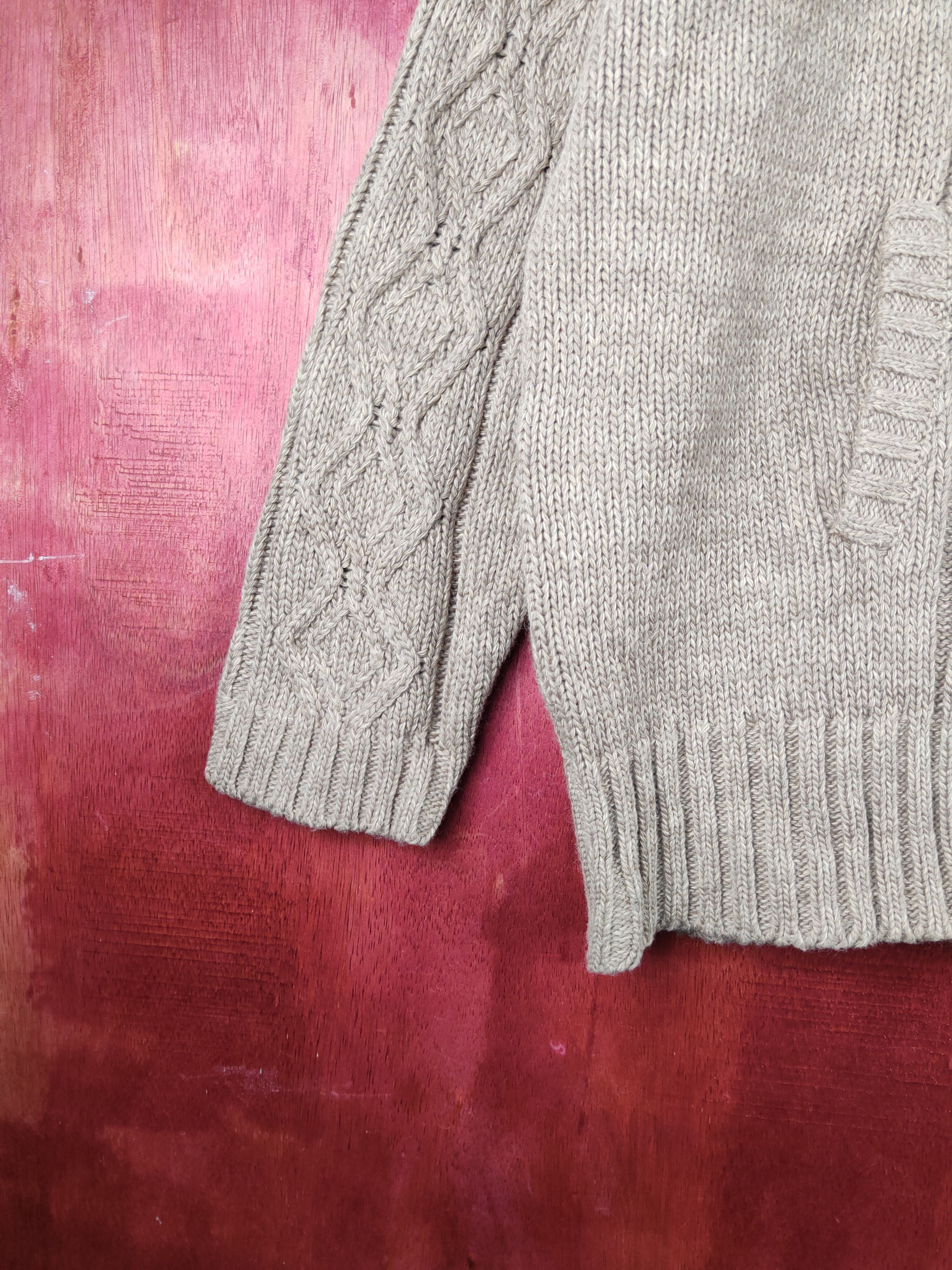Japanese Brand Smile Land Beige Hoodie Knitwear cardigan Sweaters #S1577 Size US XL / EU 56 / 4 - 4 Thumbnail