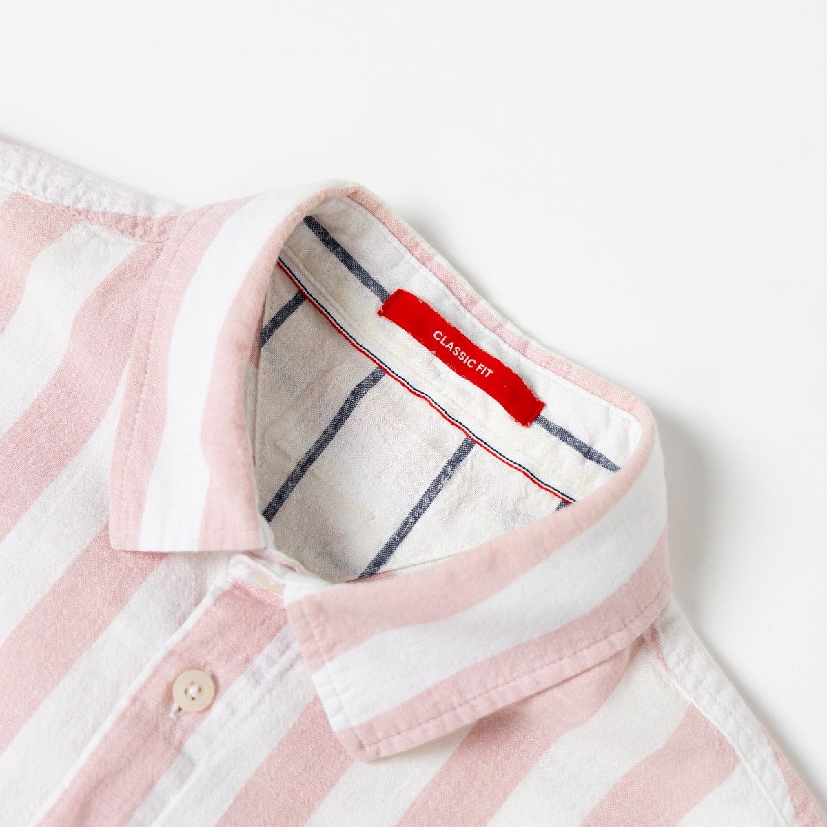 Tommy Hilfiger Tommy Hilfiger Mens Striped Shirt Cotton Linen Button Up Size US M / EU 48-50 / 2 - 5 Thumbnail
