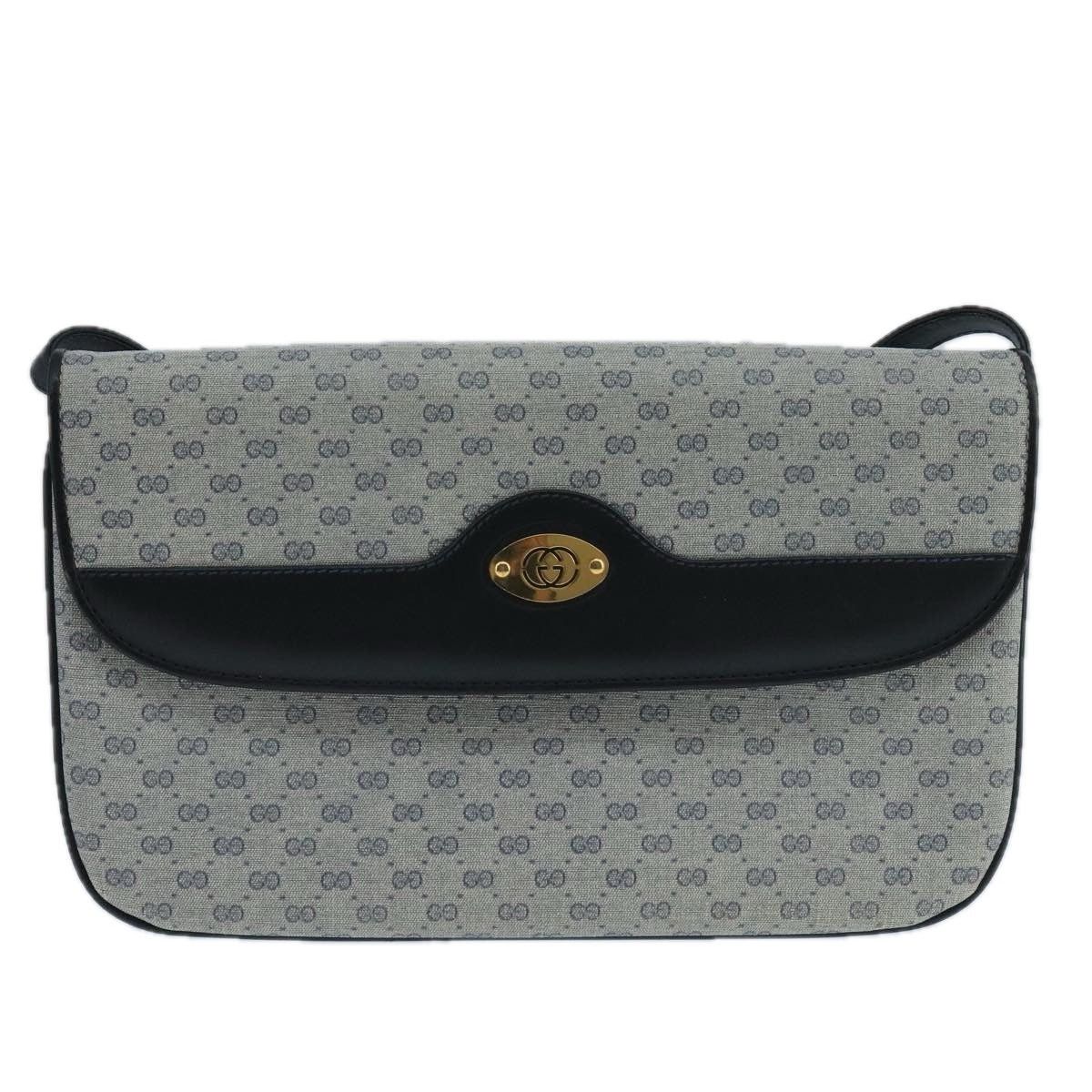 Gucci GUCCI Micro GG Supreme Shoulder Bag Pvc Navy Gold Size ONE SIZE - 2 Thumbnail