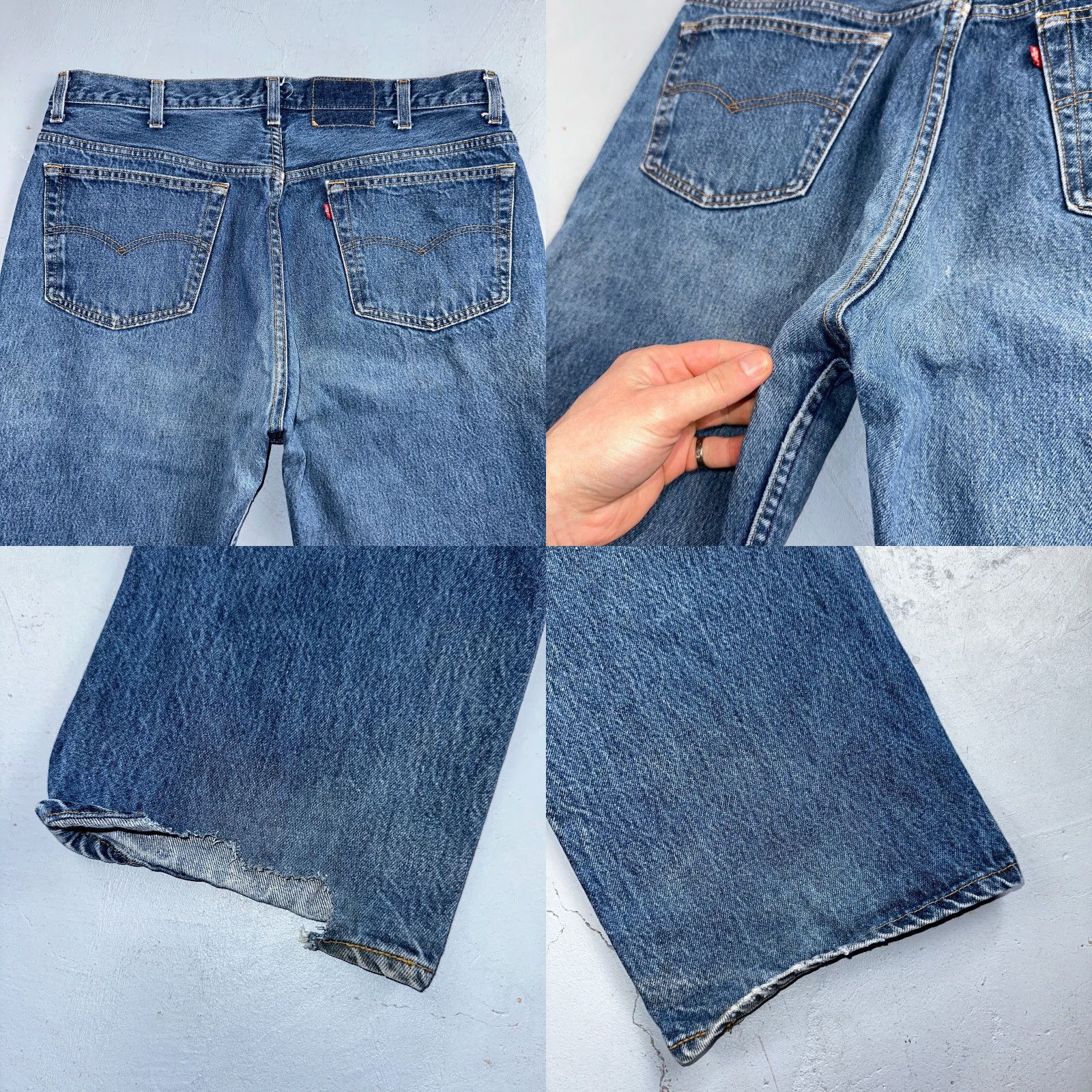 Levi's VINTAGE Levi's 501 Jeans Straight Men Blue 90s USA 40x30 Regular 30 Inseam Classic Mid Rise 10-12 Comfort Button Closure Denim Cotton Size US 40 / EU 56 - 10 Thumbnail