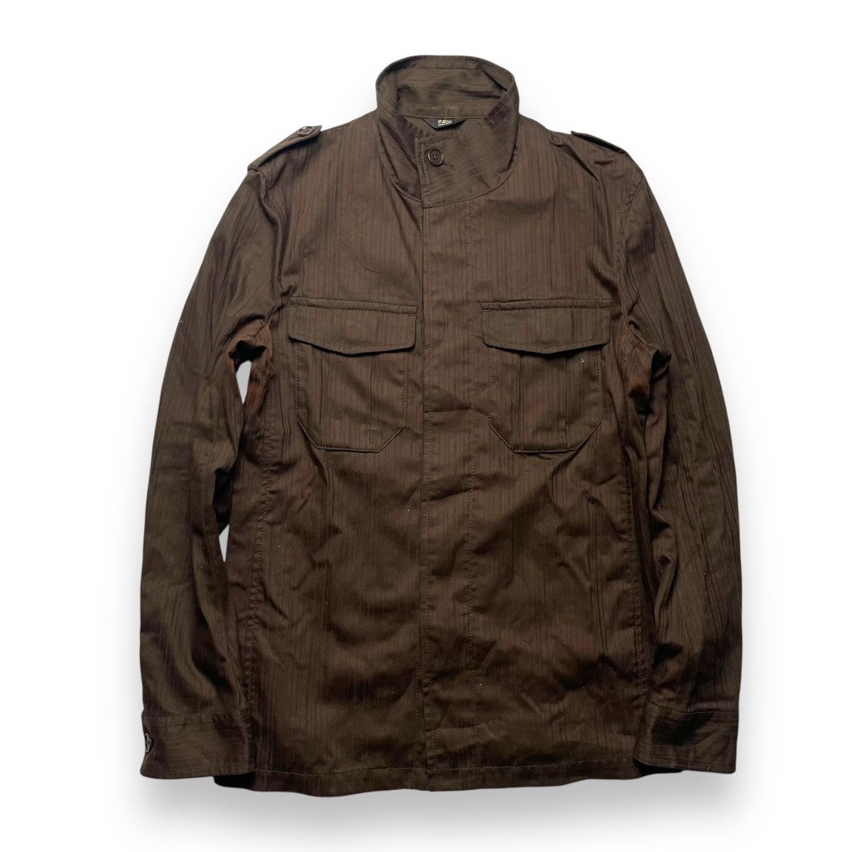 Yohji Yamamoto INED HOMME YOHJI YAMAMOTO STRIPES BUTTON UP FIELD JACKET Size US M / EU 48-50 / 2 - 2 Thumbnail