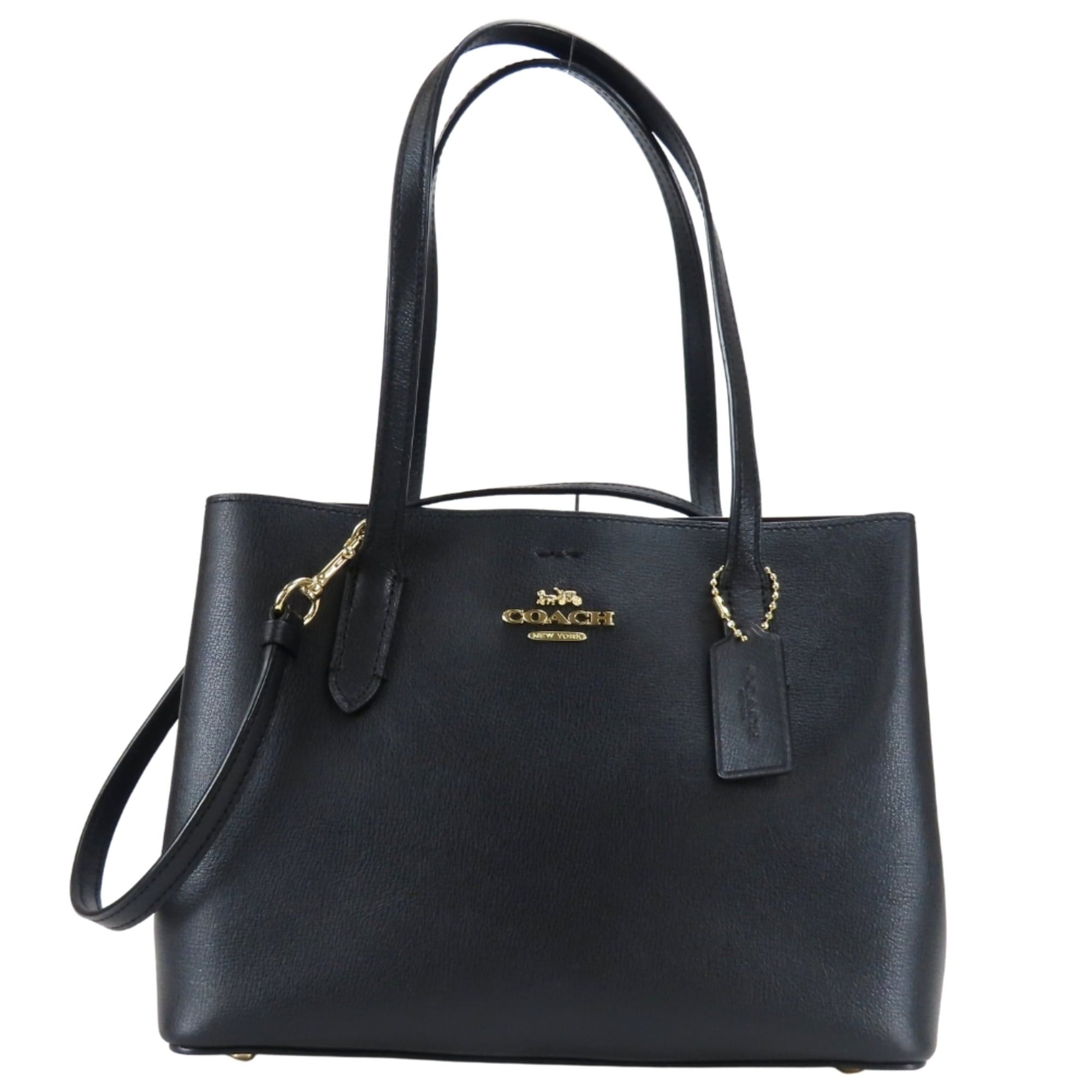 Coach COACH Ashley Leather Carryall Tote Bag, 2-Way, F15513, Black 