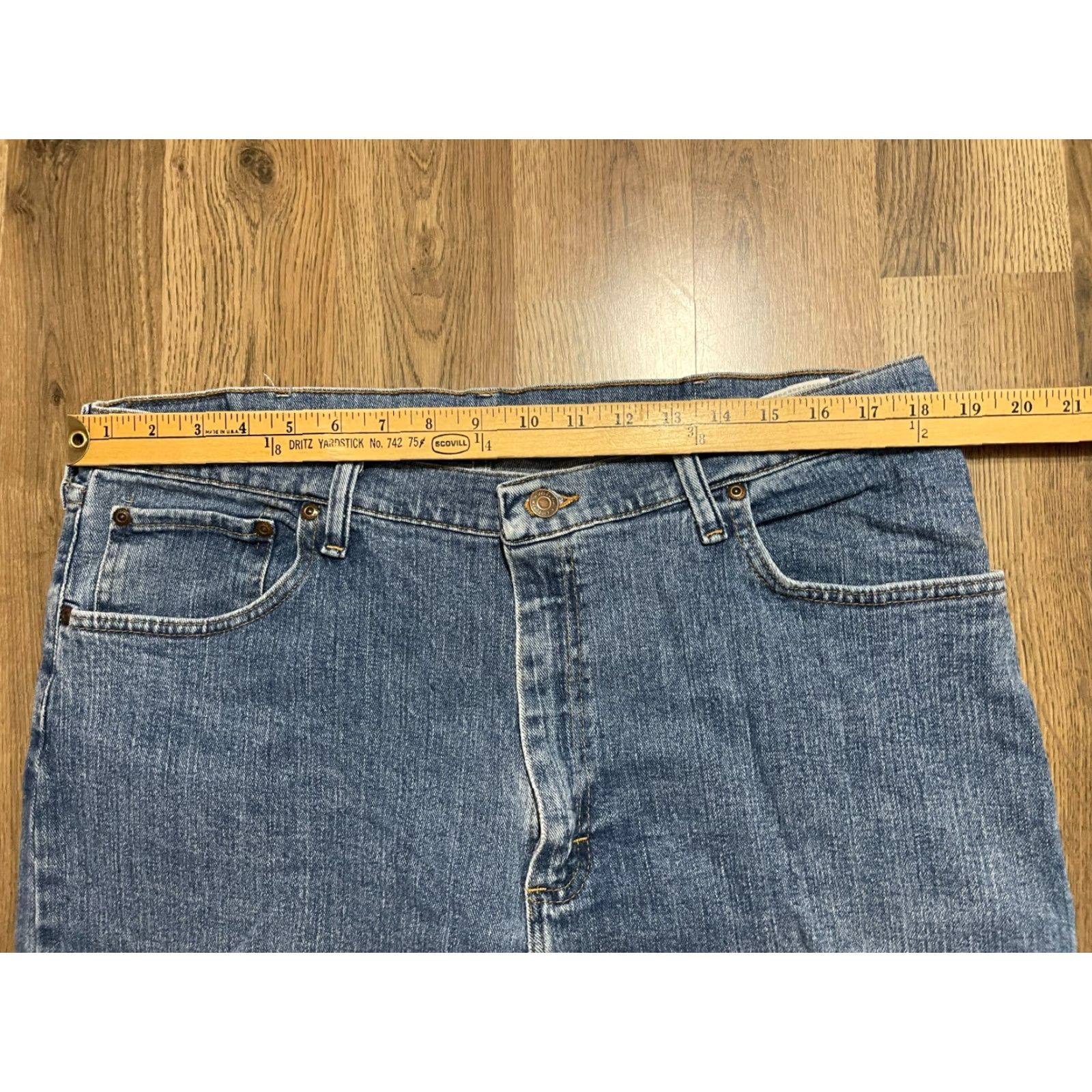 Levi's Levi's Jeans Mens 38x32 Blue Denim Straight Regular Fit Jeans Size US 38 / EU 54 - 7 Thumbnail