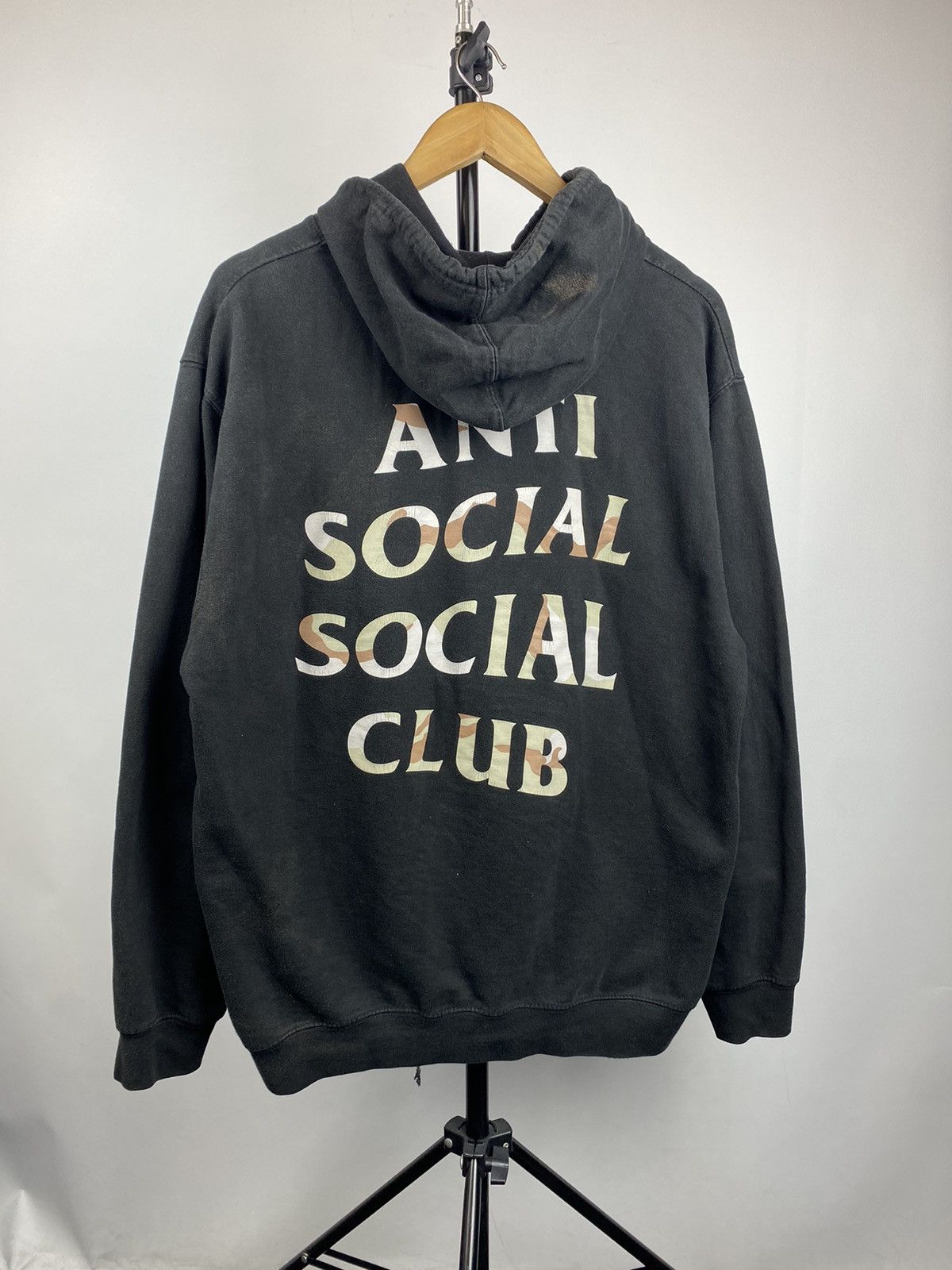 Anti Social Social Club Assc Anti Social Club Black sun faded hoodie camo logo Size US M / EU 48-50 / 2 - 1 Thumbnail