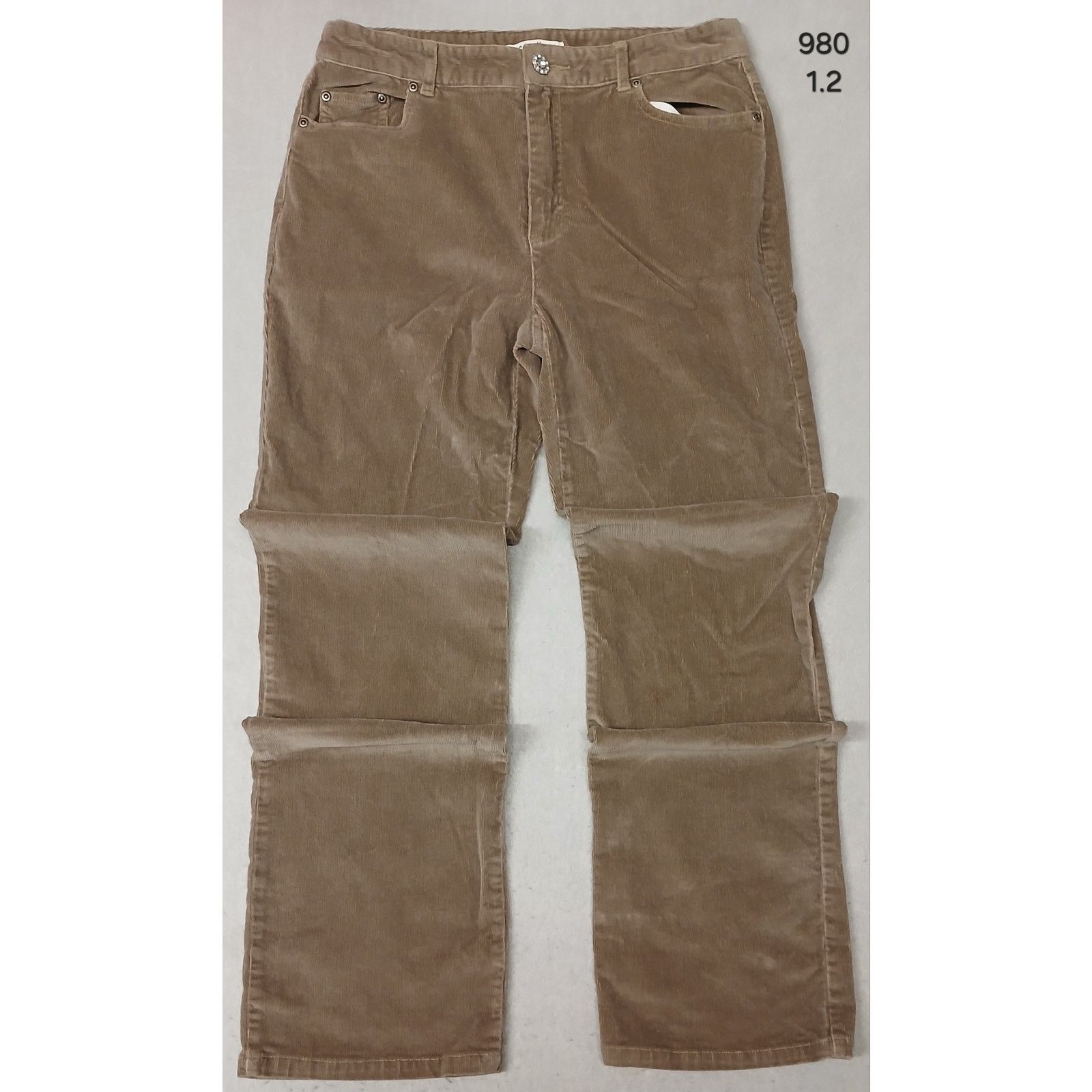 Other Crazy Horse (8) Vintage Brown Corduroy Relaxed Boot Cut Pant Size 30" / US 8 / IT 44 - 1 Thumbnail