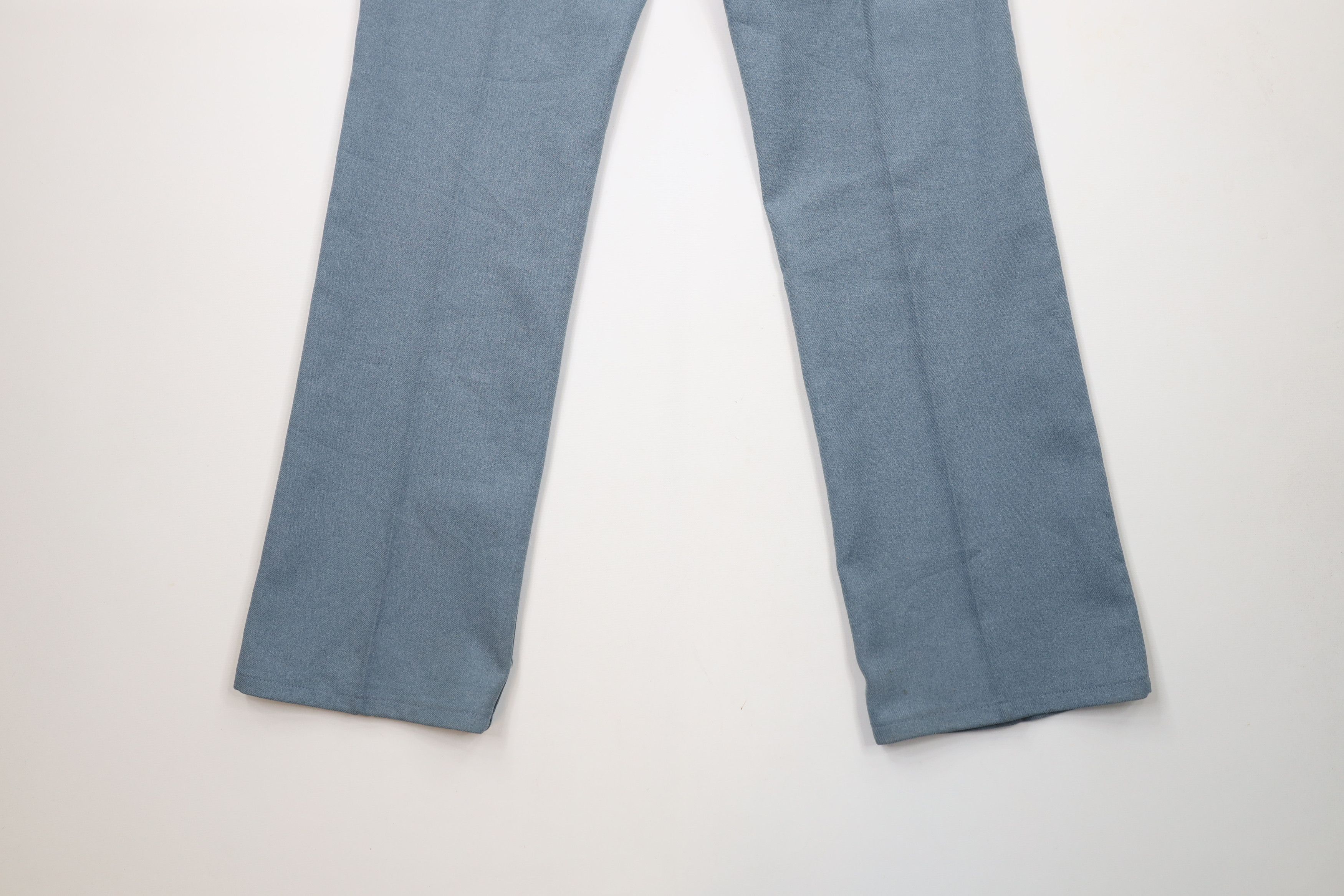 Vintage × Wrangler Vintage 70s Wrangler Knit Wide Leg Chino Pants Blue USA Size US 36 / EU 52 - 14 Thumbnail