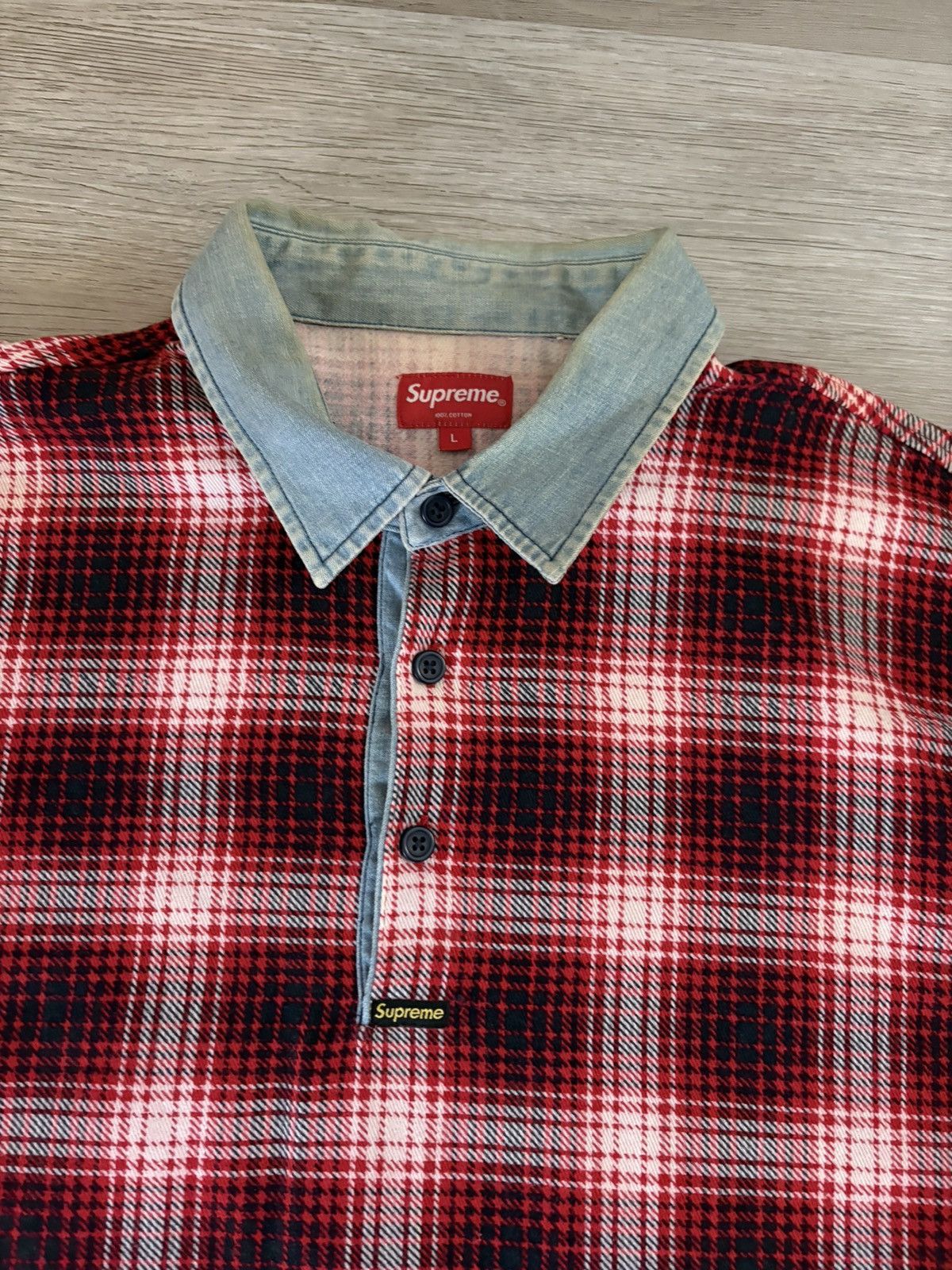 Supreme Supreme Shadow Plaid Rugby FW14 Size US L / EU 52-54 / 3 - 2 Thumbnail