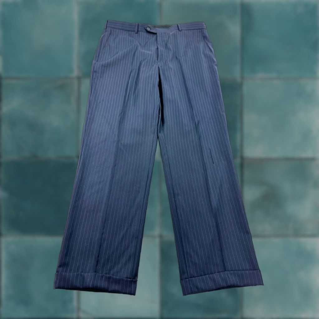 Brooks Brothers VINTAGE Brooks Brothers Madison Dress Pants Men's 38x33 Wool Twill Cuffed Regression For Business Casual Formal Size US 38 / EU 54 - 1 Thumbnail