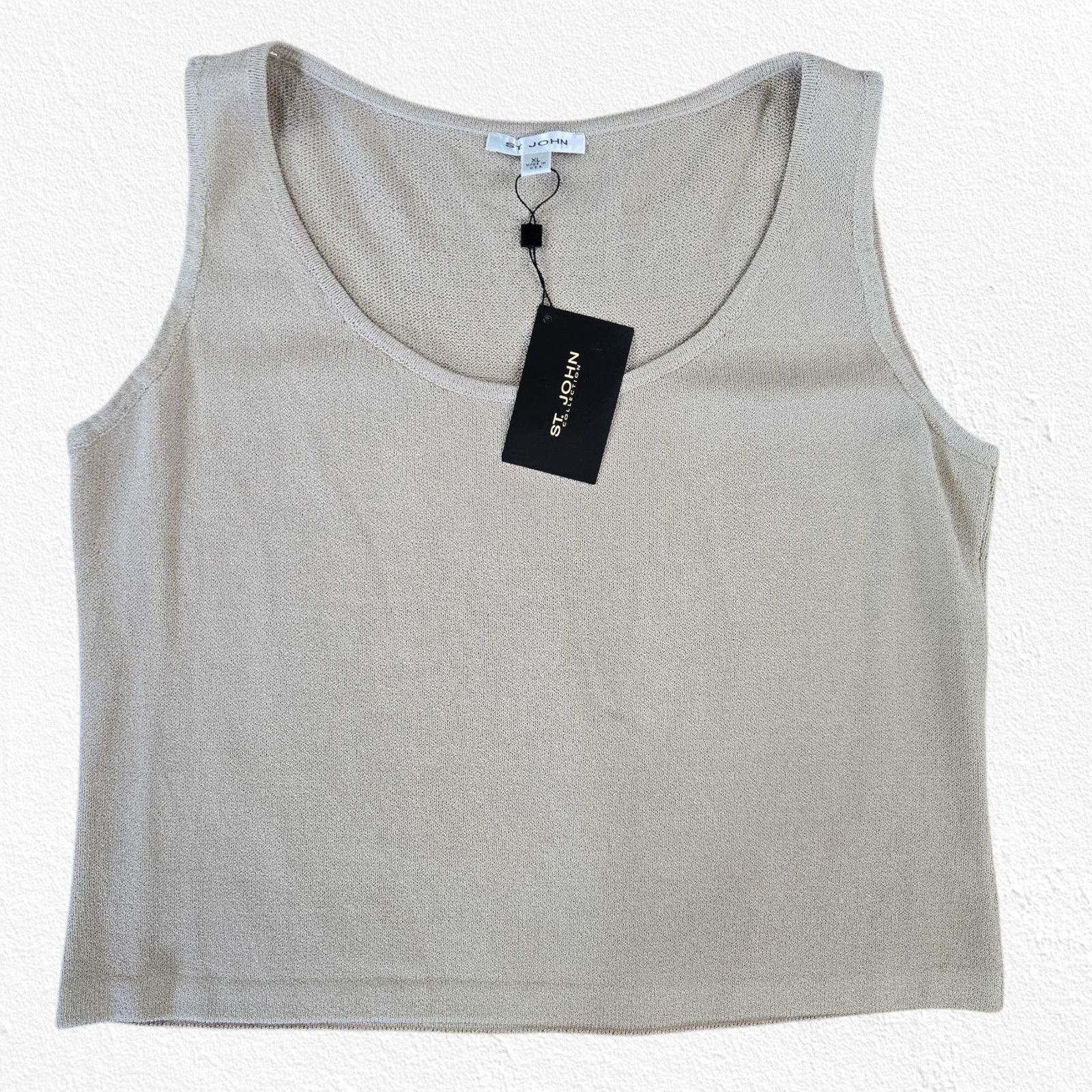 Other St. John Y2K Wool Knit Tank Beige USA Made Size XL Size XL / US 12-14 / IT 48-50 - 2 Thumbnail