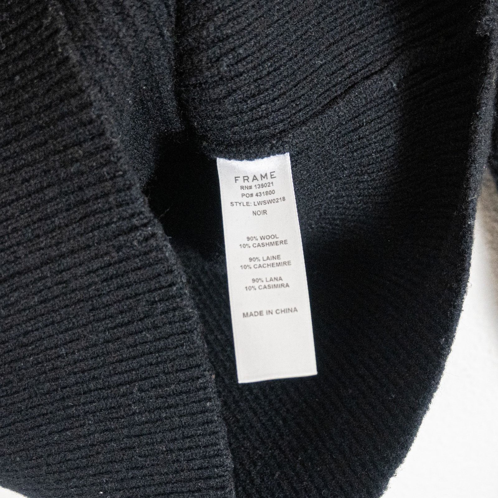 Frame FRAME Wool & Cashmere Puff Sleeve Turtleneck Sweater Size S / US 4 / IT 40 - 4 Thumbnail