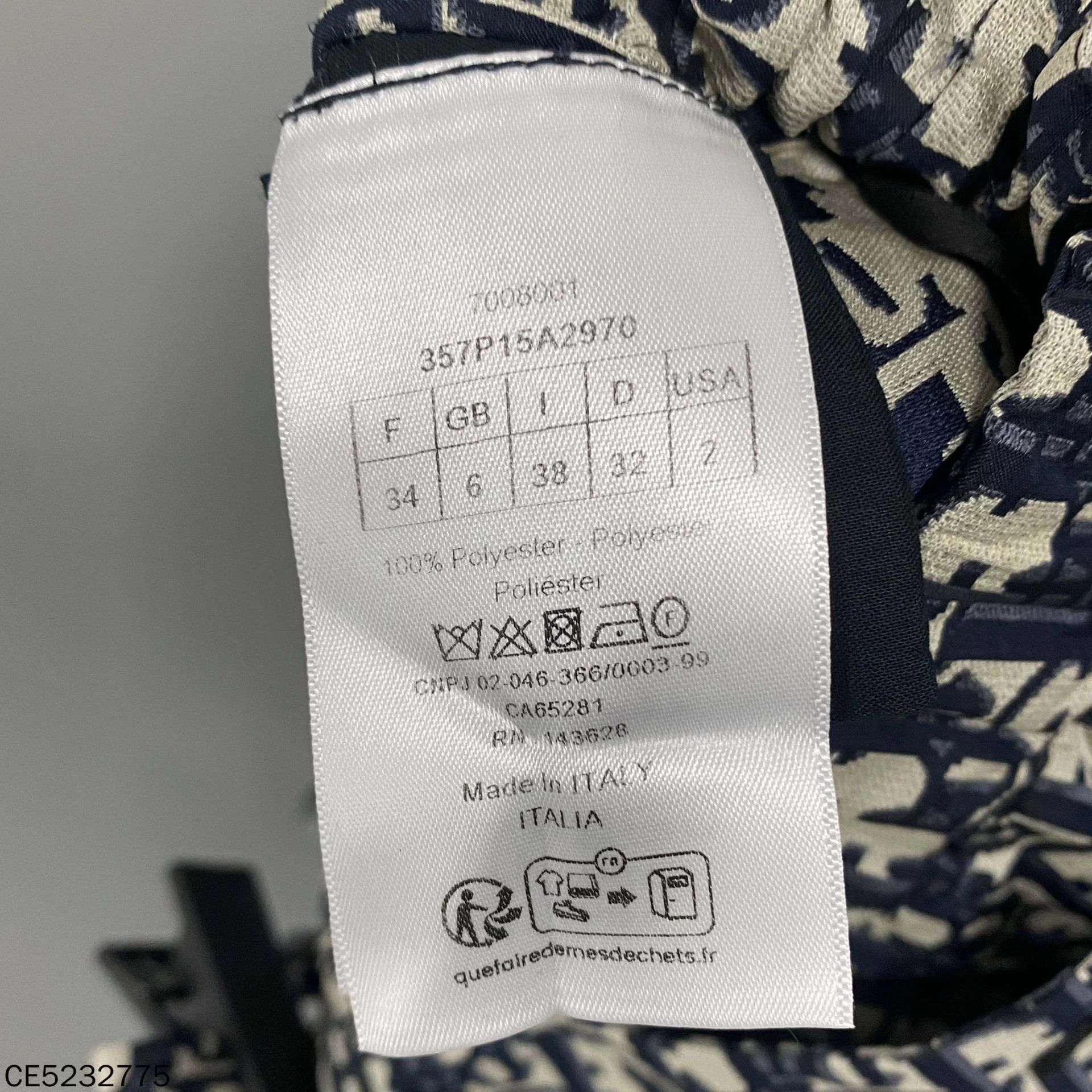 Dior Dior Oblique All-Over Short Women's 34 Size 25" / US 0 / IT 36 - 7 Thumbnail