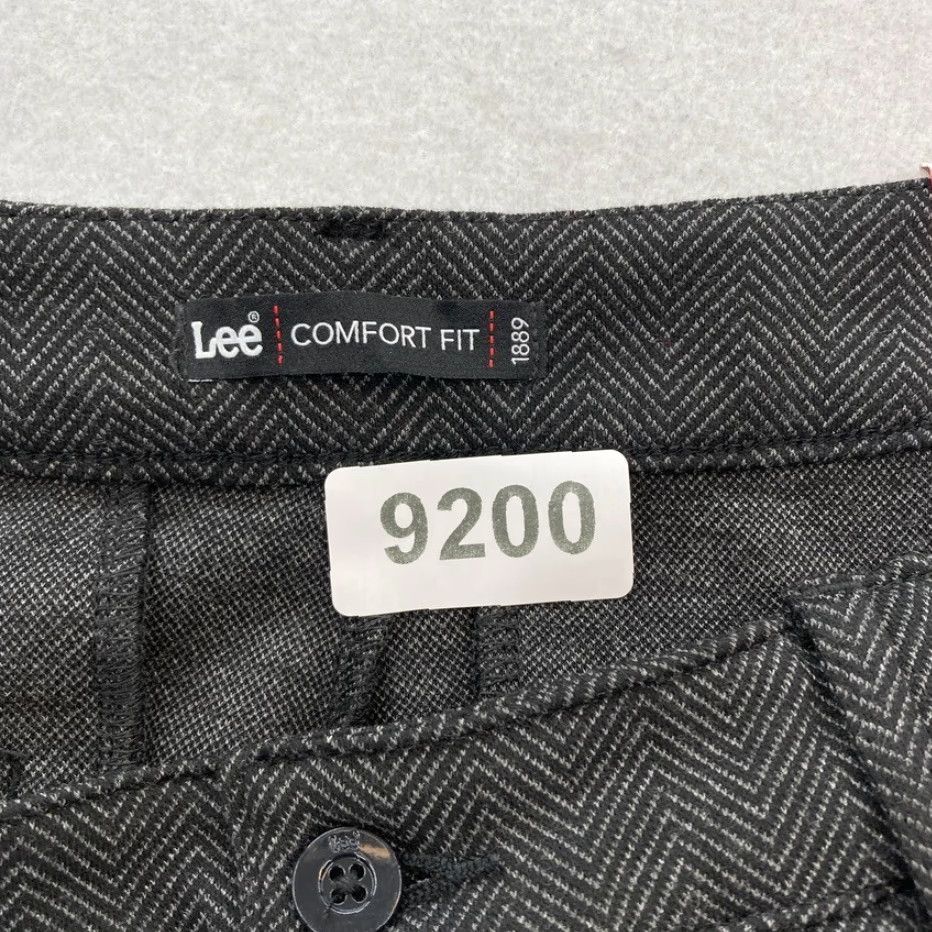 Lee Lee Comfort Fit Pants Women's 16 Short Gray Knit Stretch Fabric Straight Leg NWT Size 38" / US 16 / IT 52 - 4 Thumbnail