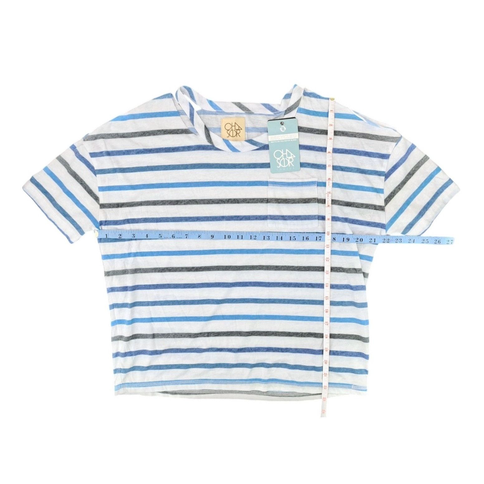 Chaser Brand Chaser Recycled Striped Short Sleeve Top Women Size Small Size S / US 4 / IT 40 - 7 Thumbnail