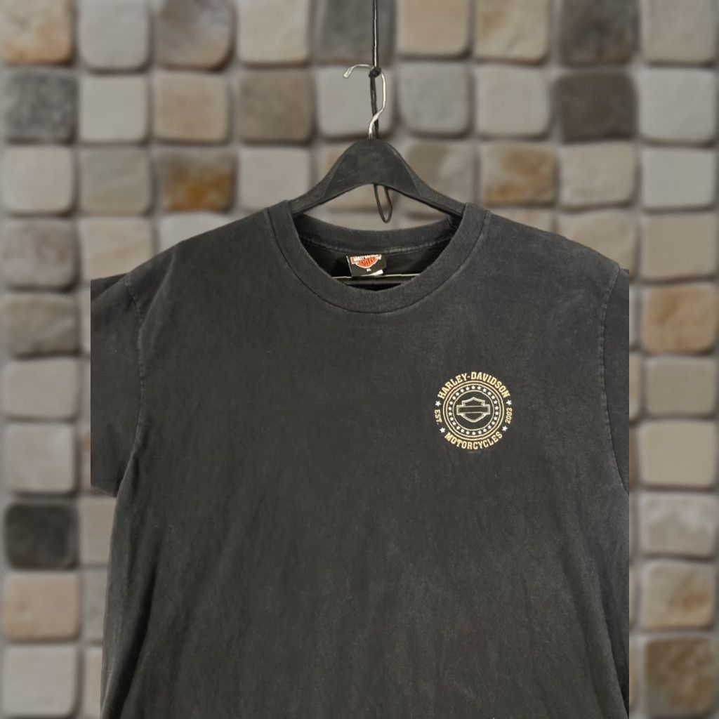 Harley Davidson VINTAGE Harley-Davidson Motorcycle Kuwait 2002 T-Shirt Mens XL Black Short Sleeve Crew Neck Logo VTG Size US XL / EU 56 / 4 - 1 Thumbnail