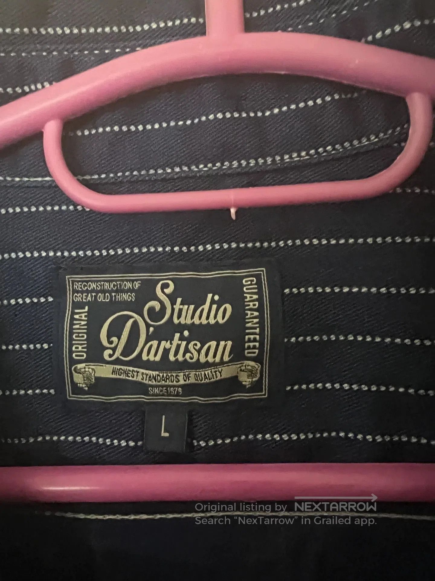 Studio D'Artisan StudioD'artisan Wabash Stripe Work Shirt. Size US L / EU 52-54 / 3 - 3 Thumbnail