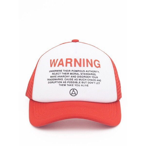 image of Seditionaries x The Anarchy Anarchy Trucker Hat in Red, Men's