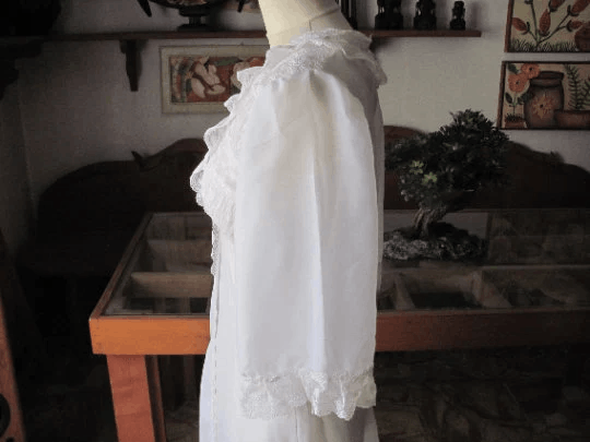 Vintage Splendida Camicia da Notte / Nightgown , Italy 1940s Size L / US 10 / IT 46 - 5 Thumbnail