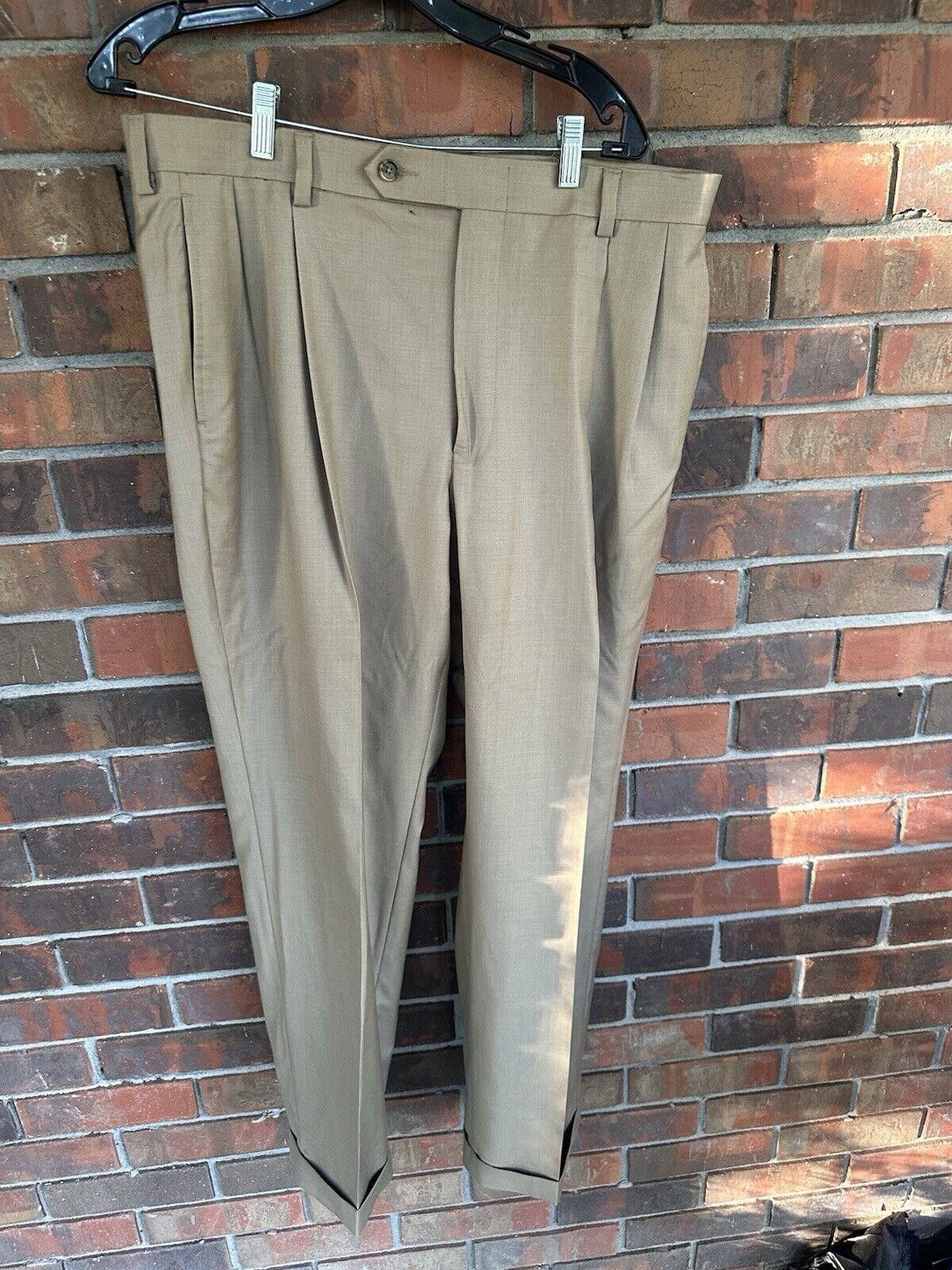 Nautica Men's Nautica Size 36W X 29 100 % Wool Slacks 36 Khaki Pants Size US 36 / EU 52 - 1 Thumbnail